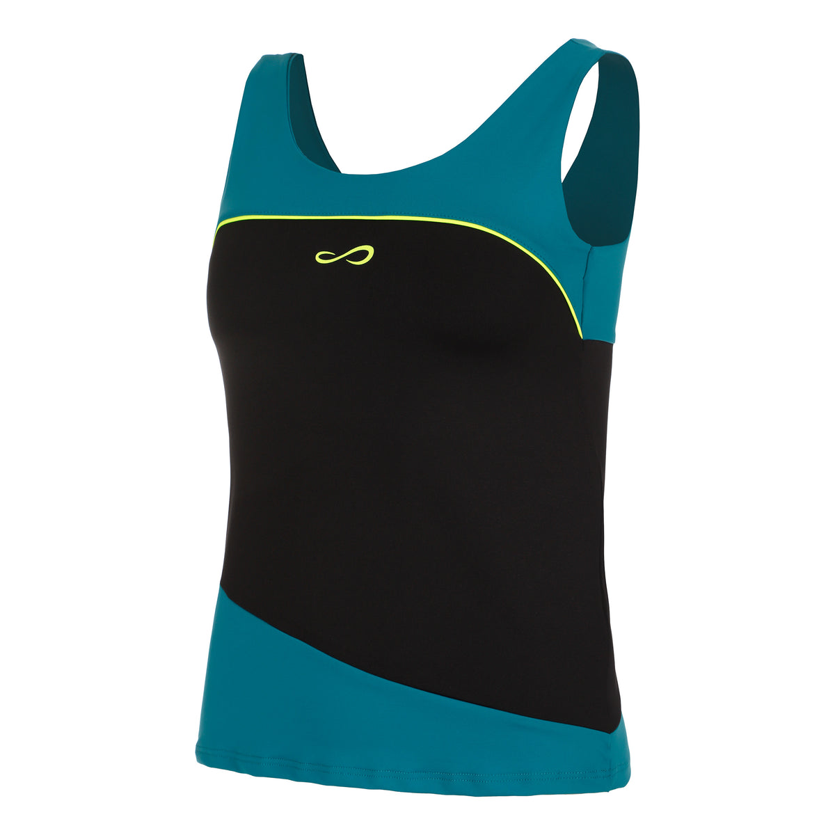 Endless Curve Tank Top Women-Petrol