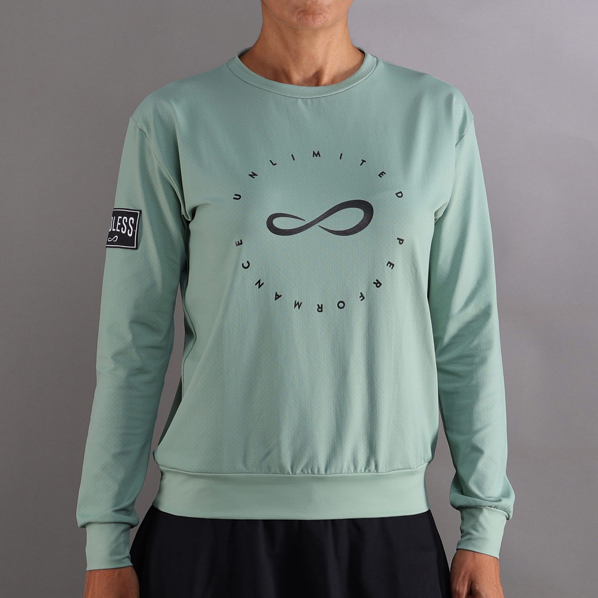 Endless Inner Tech Sweatshirt Women-Green,Dark Blue