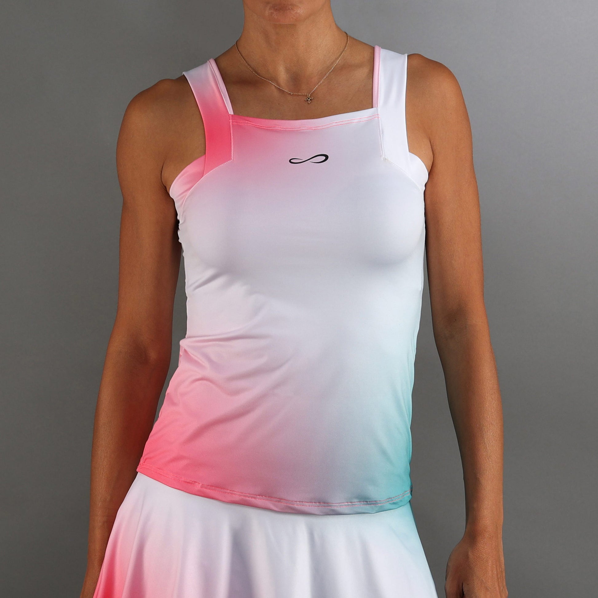 Endless Breeze Tank Top Women-Neon Pink,White