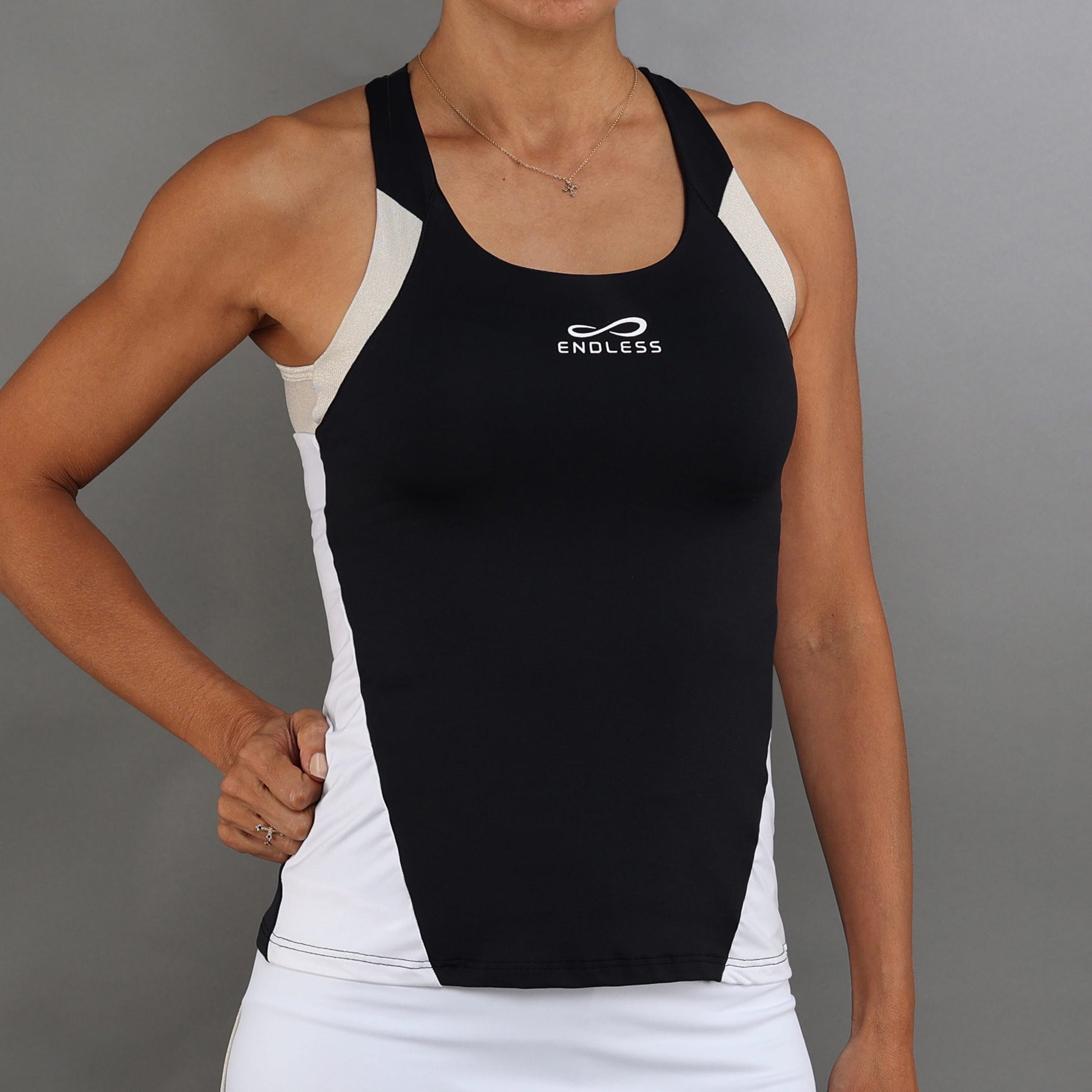 Endless Grace Tank Top Women-Black,Gold