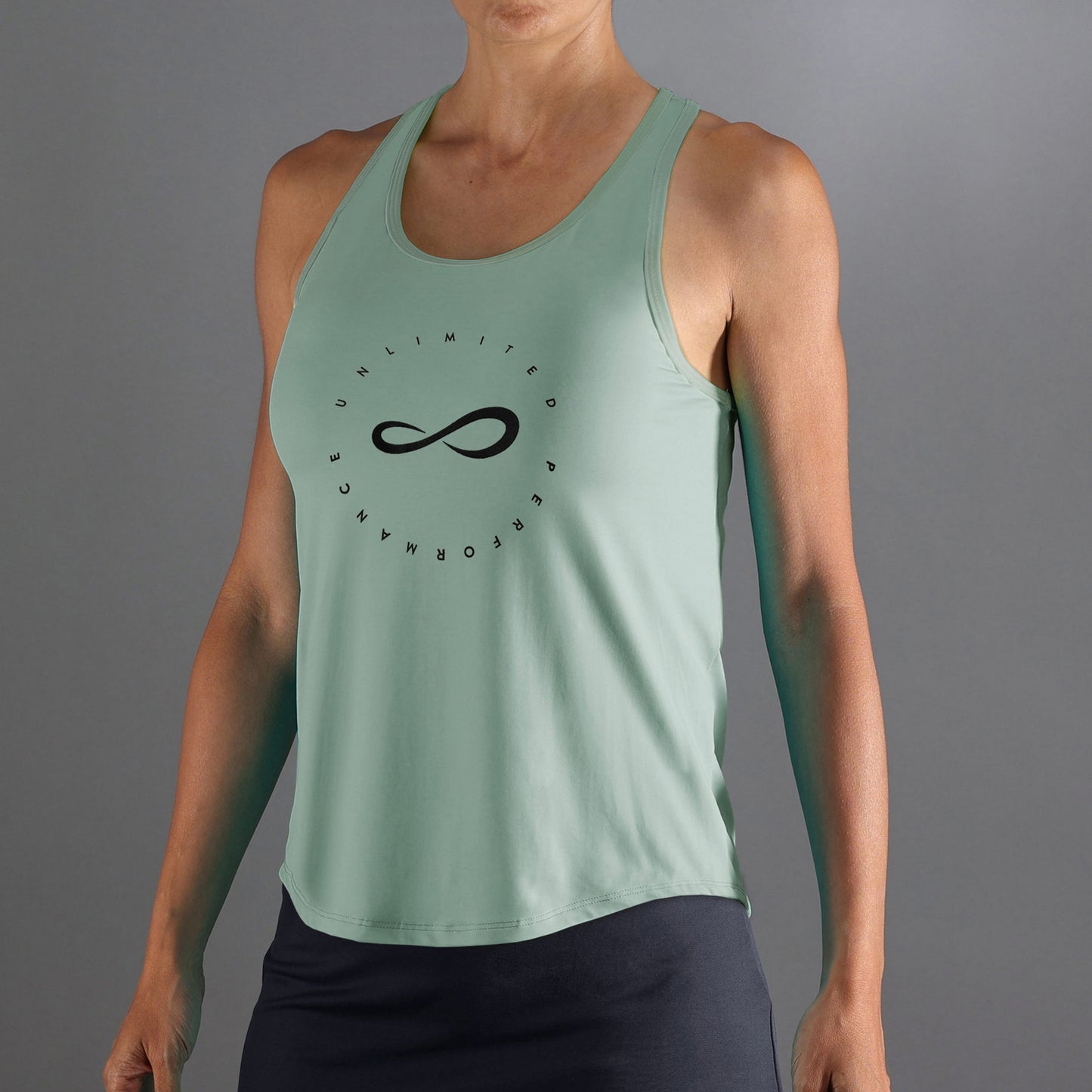 Endless Cercle Tank Top Women-Green,Dark Blue