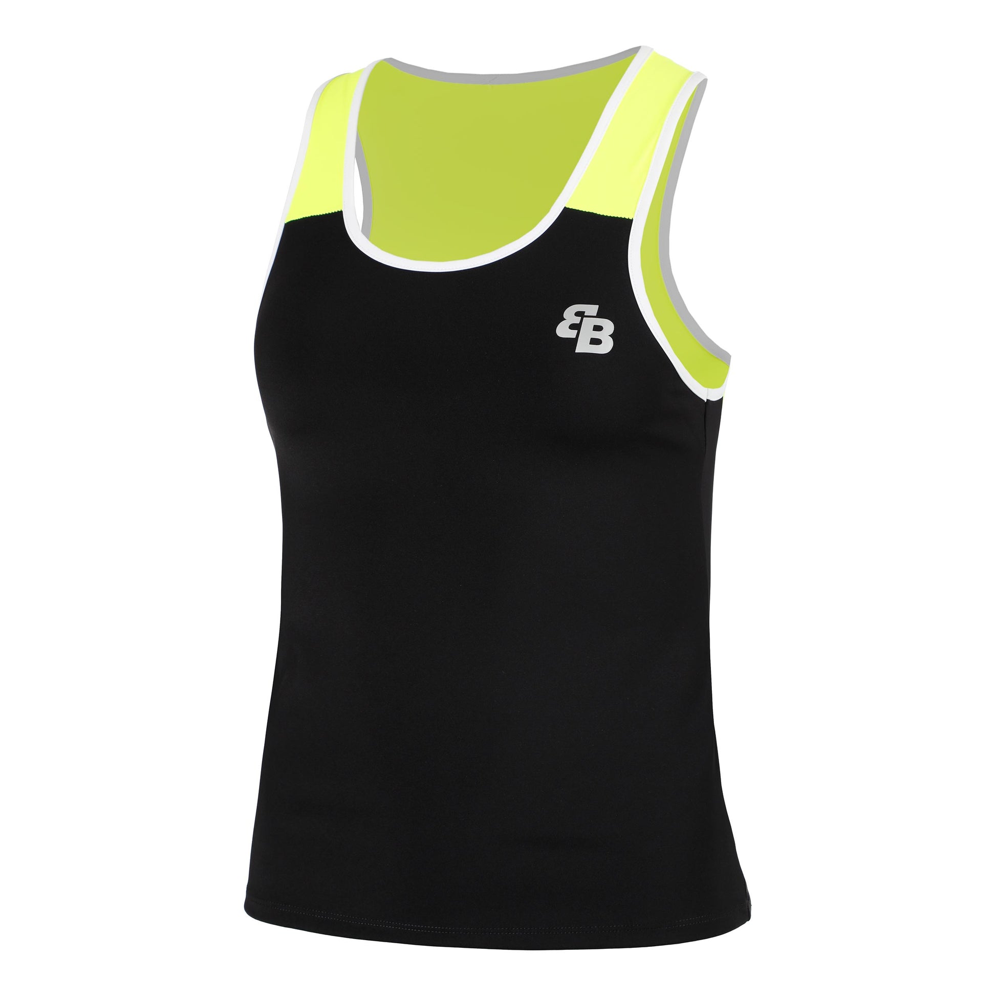 BB by Belen Berbel Shanghai Tank Top Women-Black,Neon Yellow