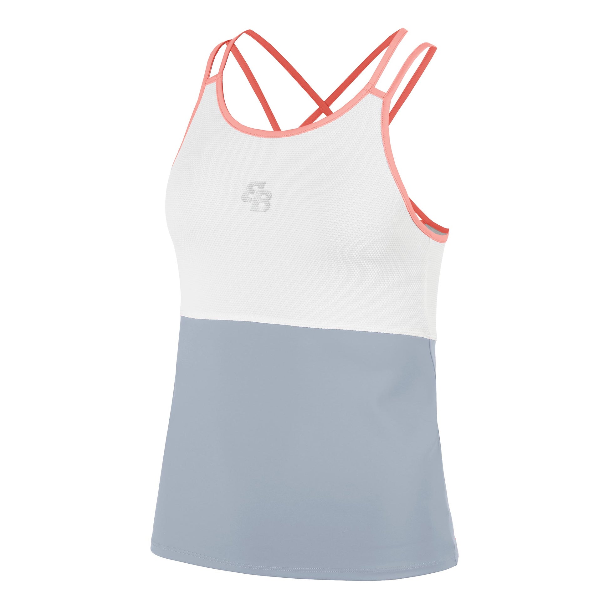 BB by Belen Berbel Kyoto Tank Top Women-Grey,White