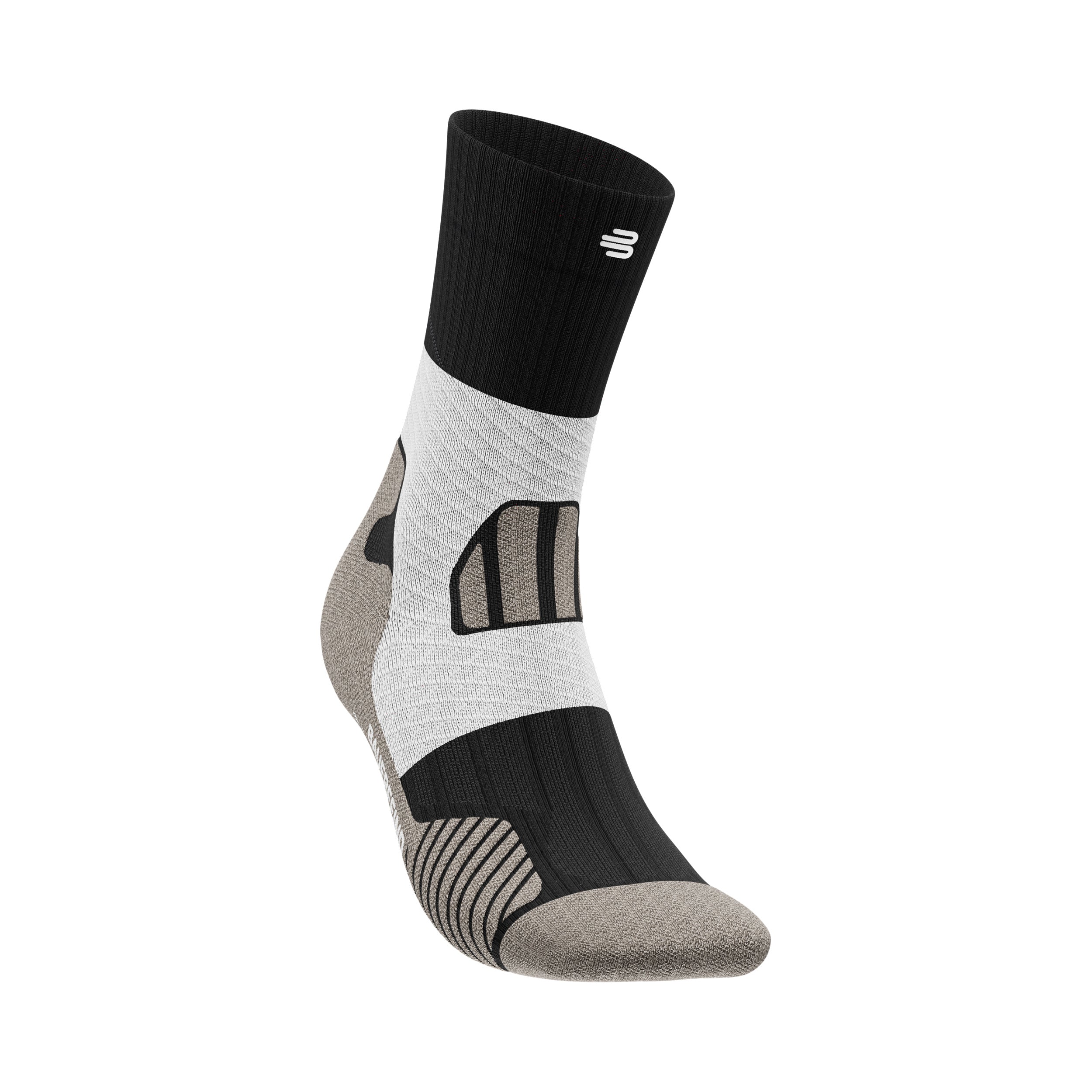 Bauerfeind Trail Run Mid Cut Running Socks Men-Black
