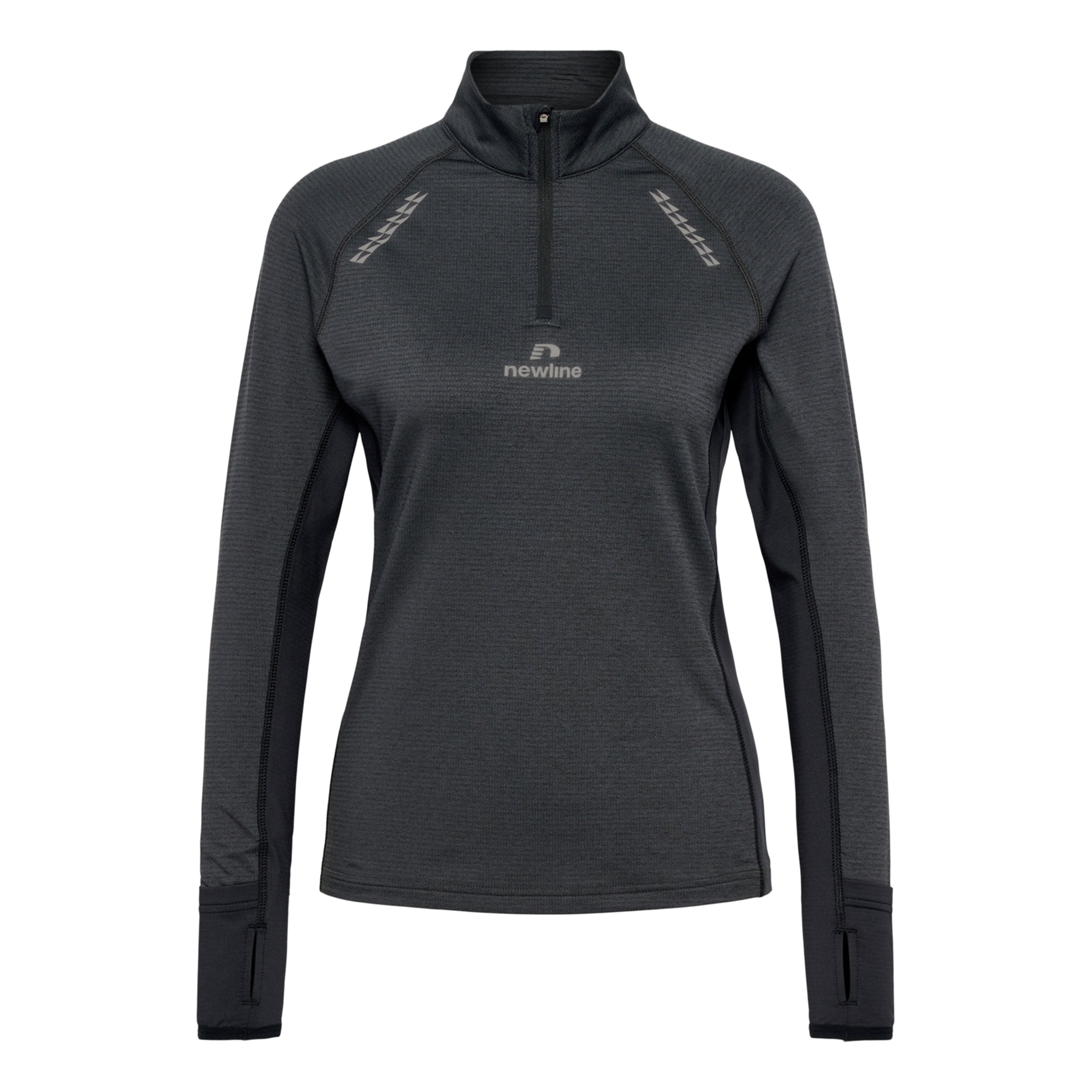 Newline Mesa Half-Zip Lauftop Damen-Schwarz
