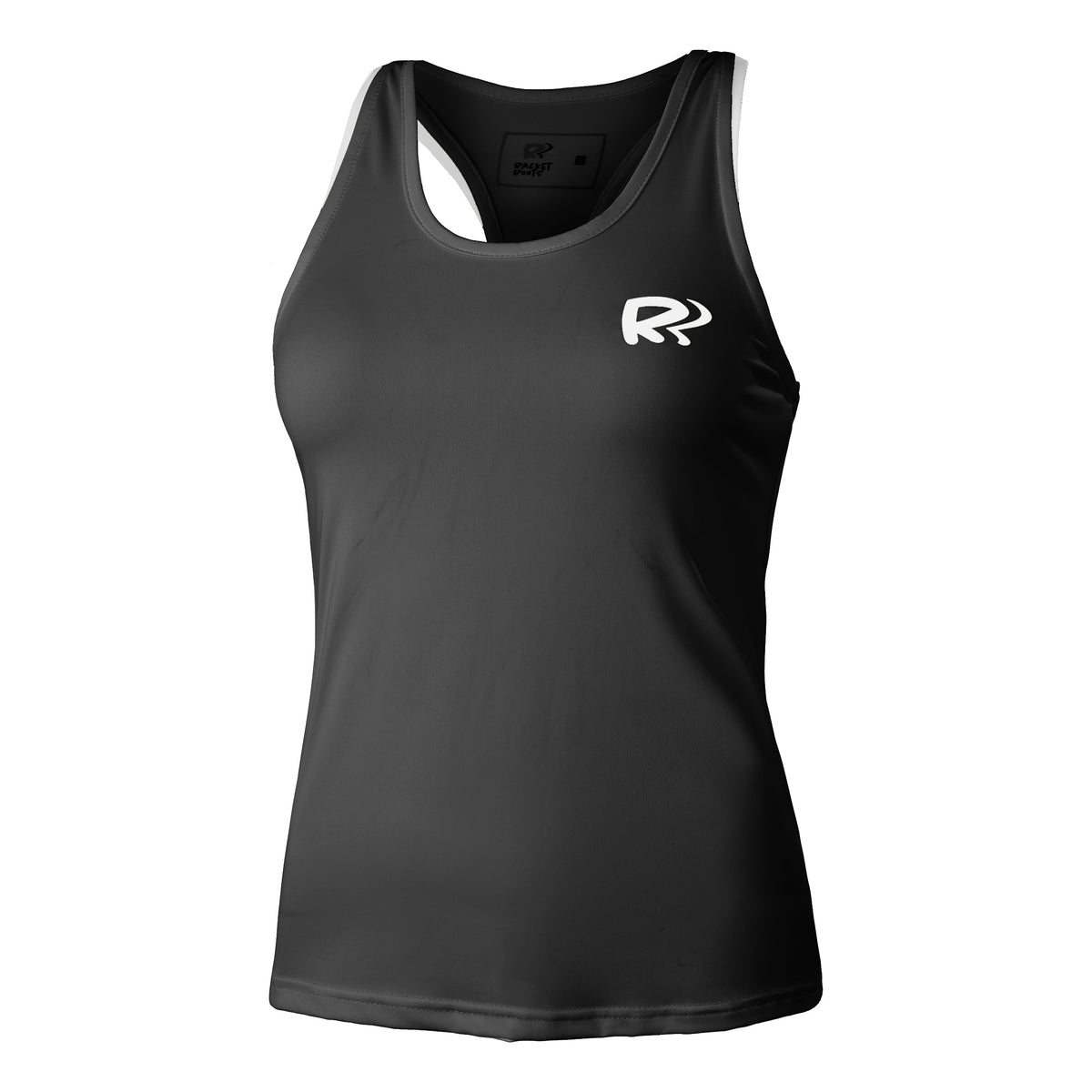 Racket Roots Teamline Tank-Top Damen-Schwarz
