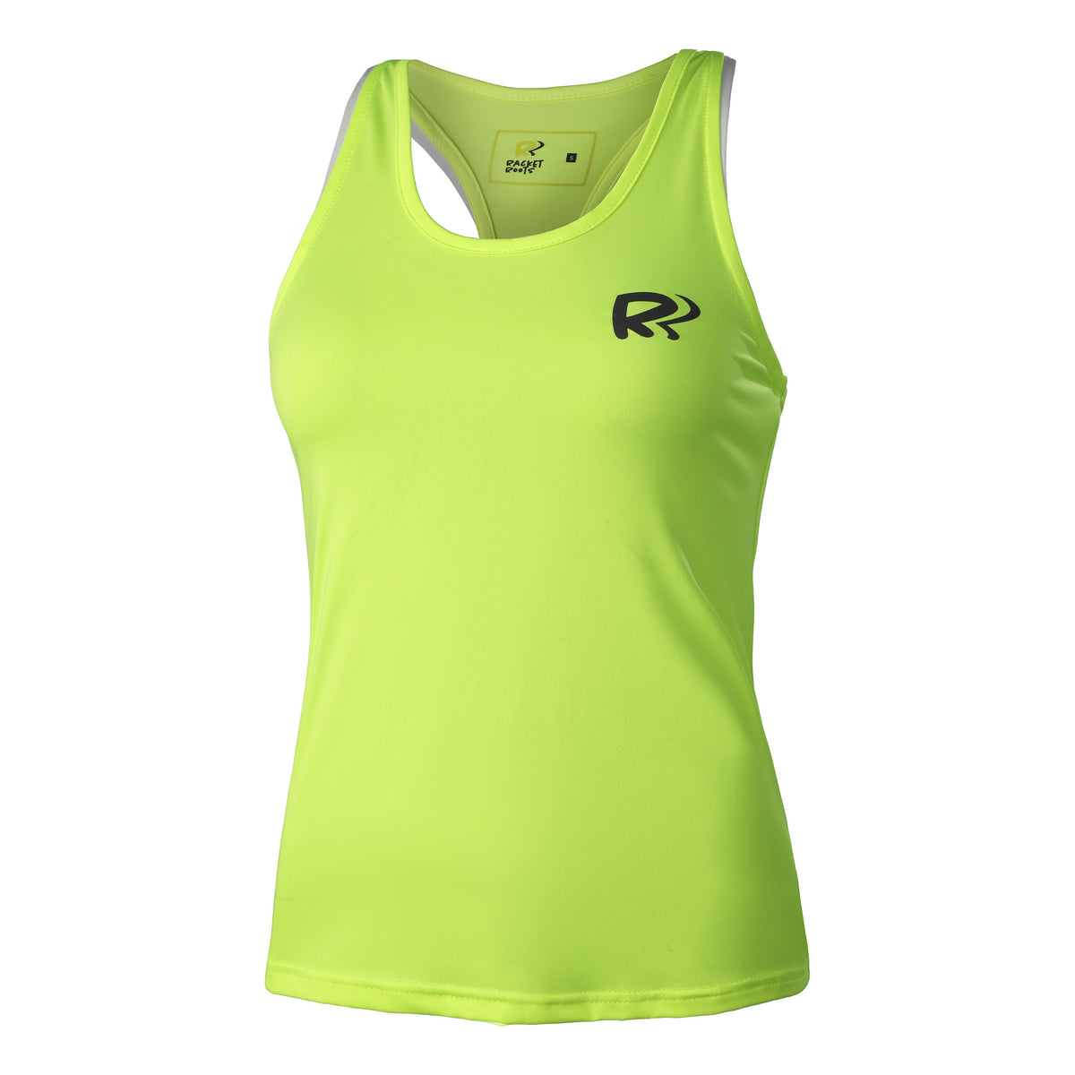 Racket Roots Teamline Tank Top Women-Neon Yellow