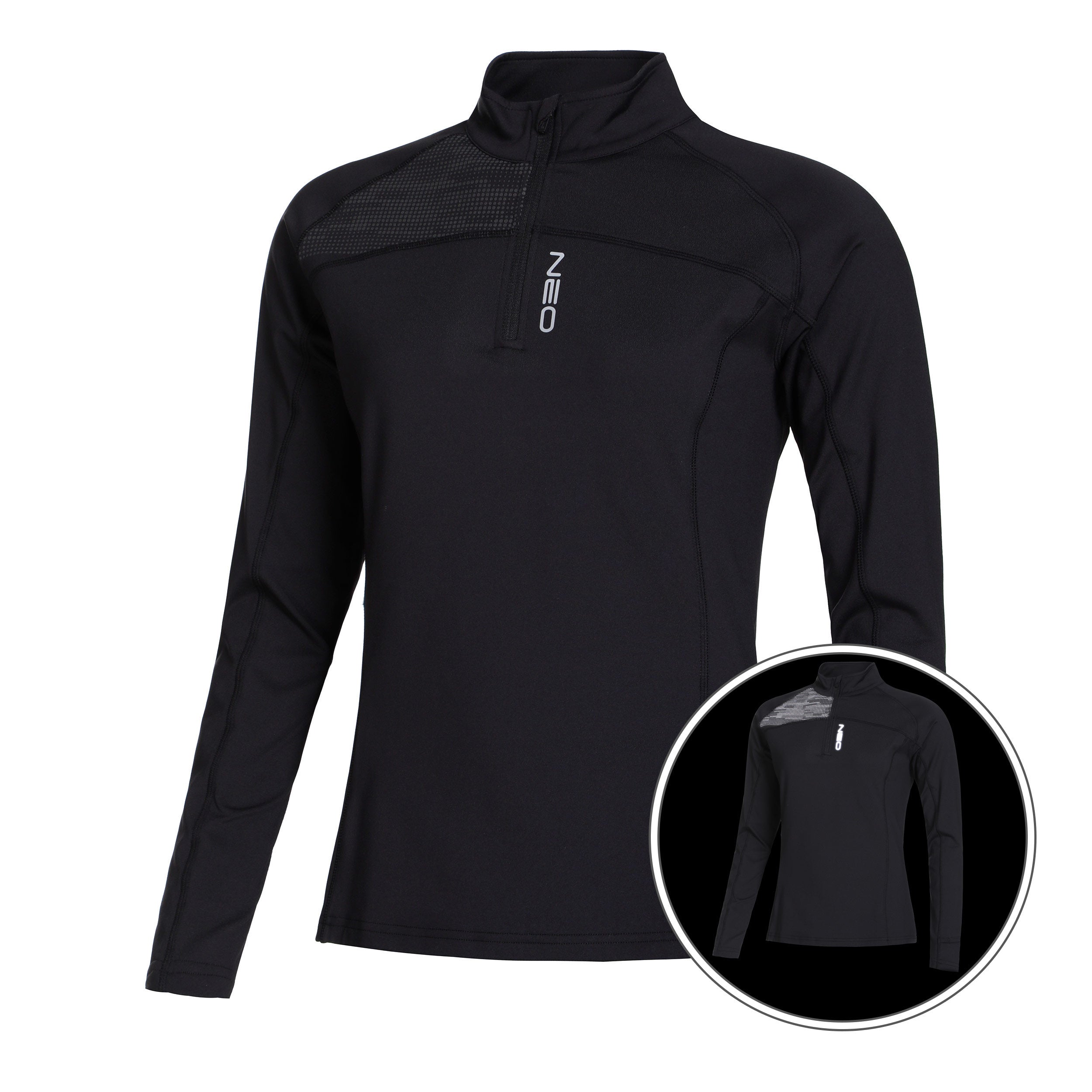 NEO Warm Light Longsleeve Damen-Schwarz