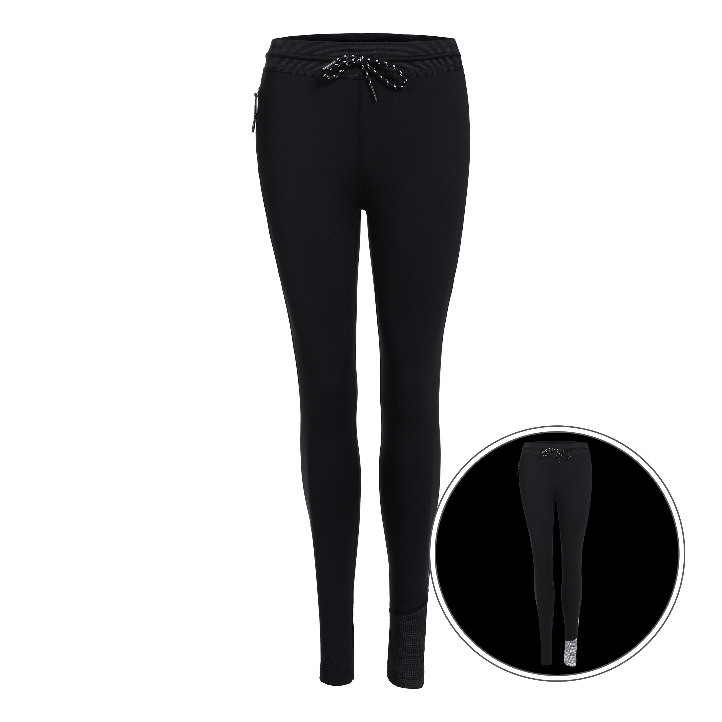 NEO Warm Light Lauftight Damen-Schwarz