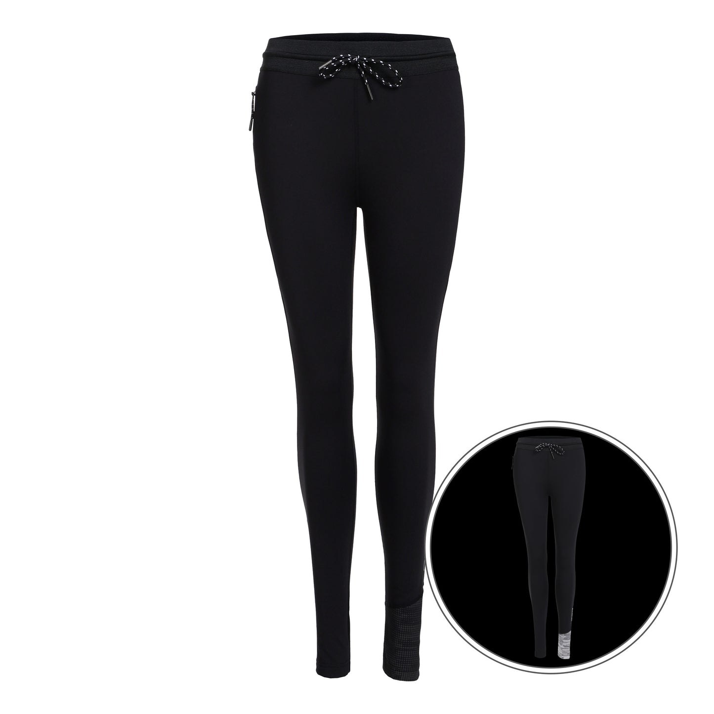NEO Warm Light Running Tights Women-Black