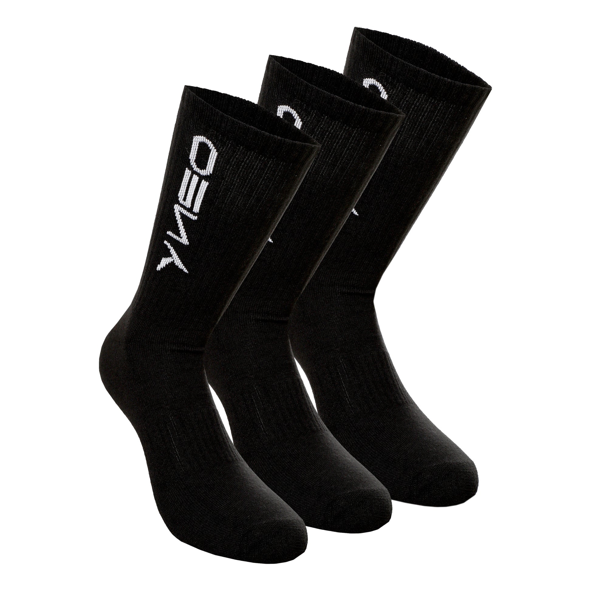 NEO Long Sports Socks 3 Pack-Black