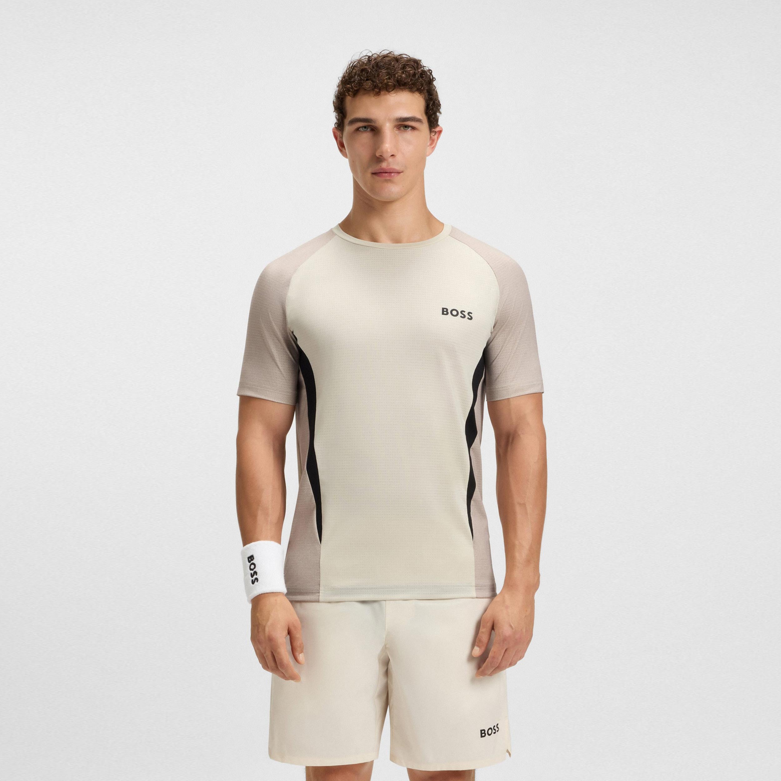 BOSS Matchball T-Shirt Herren-creme