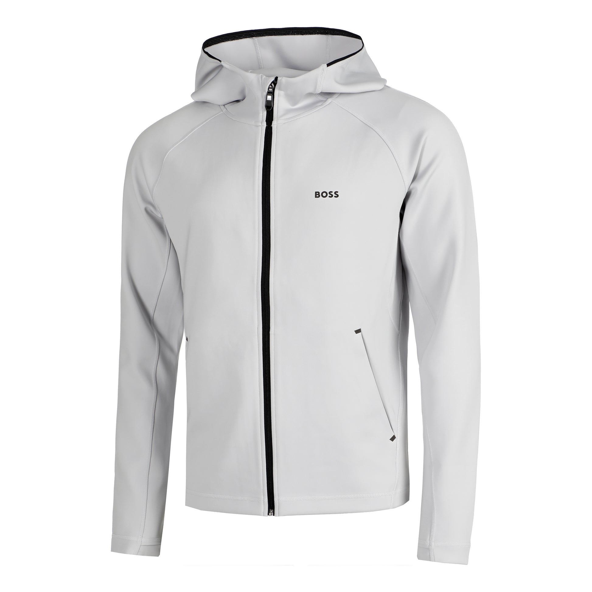 BOSS Sicon Active Zip Hoodie Men-Grey
