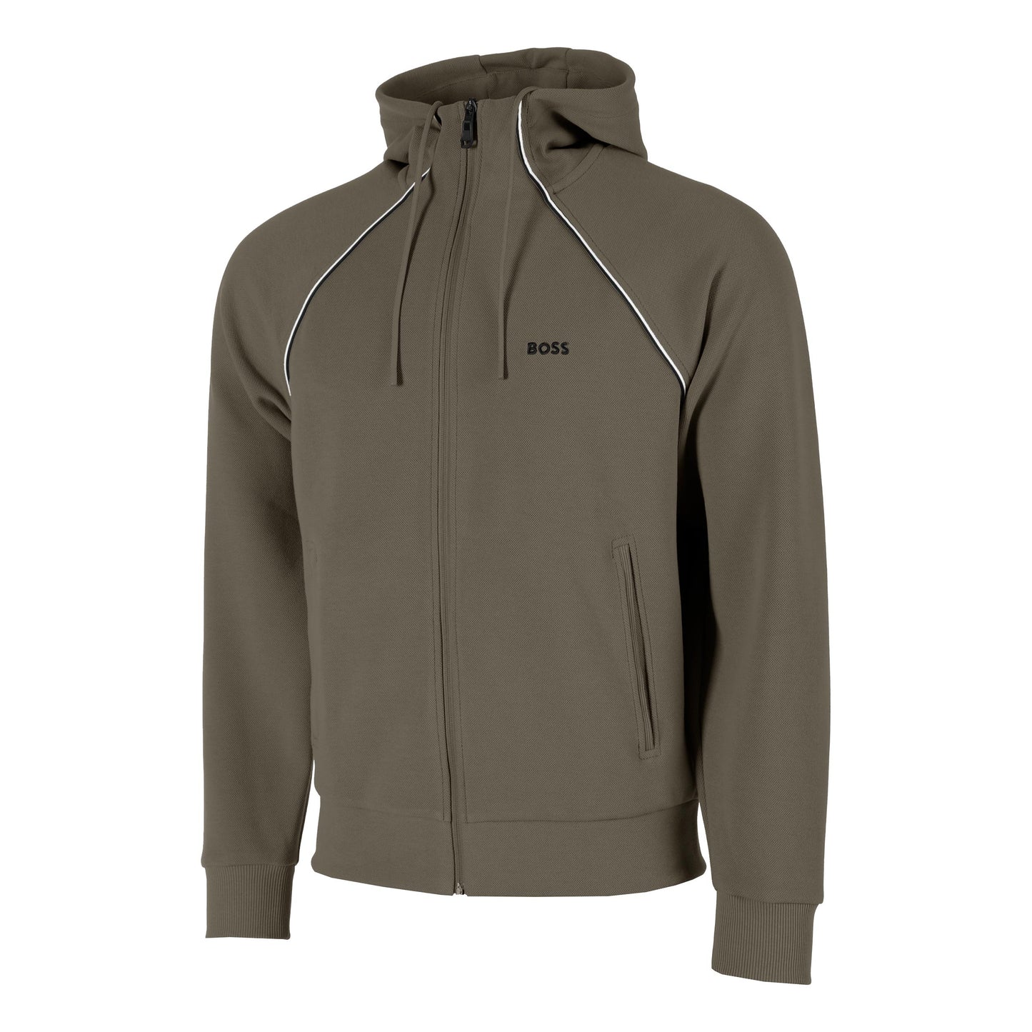 BOSS Saggy Zip Hoodie Men - khaki