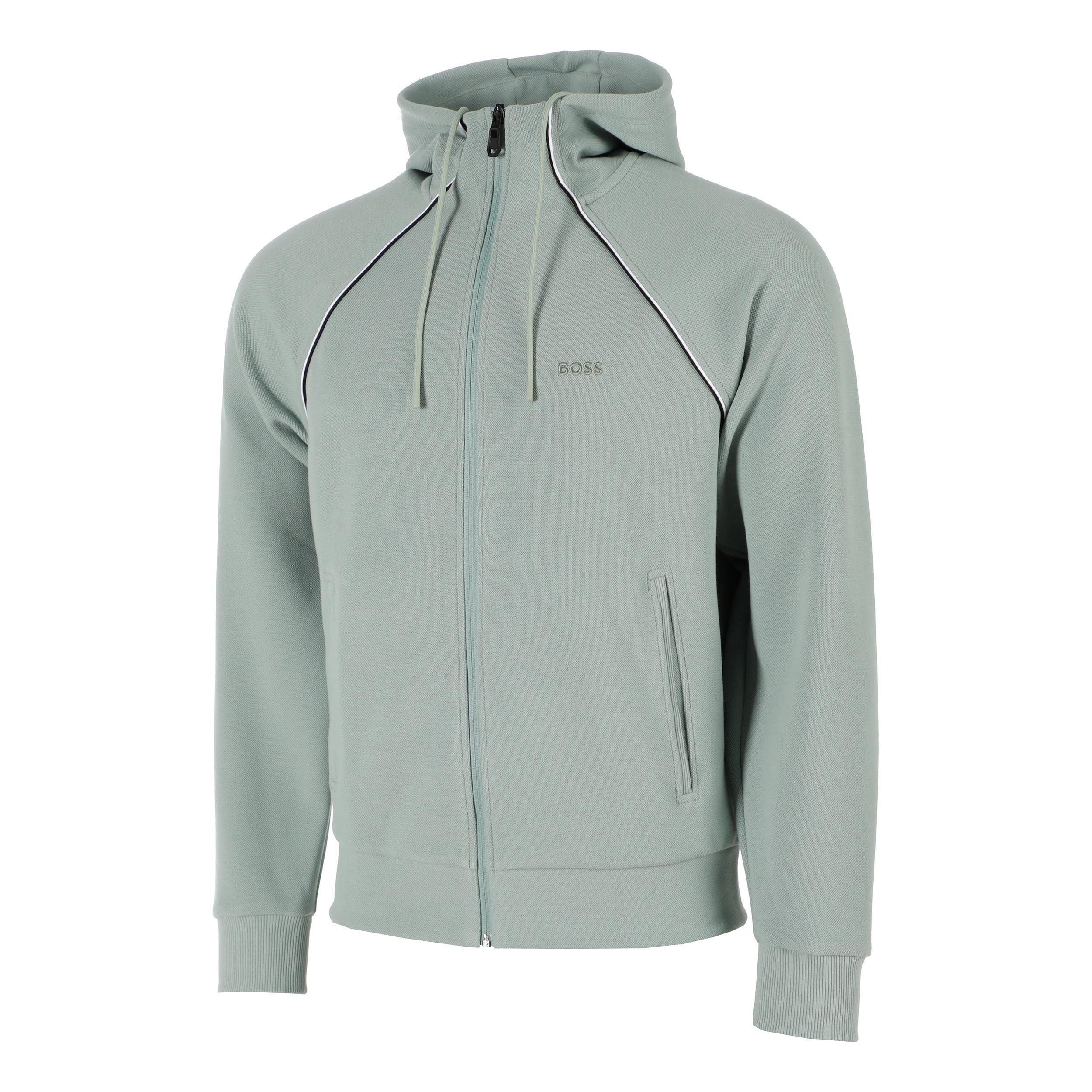 BOSS Saggy Zip Hoodie Men - sage
