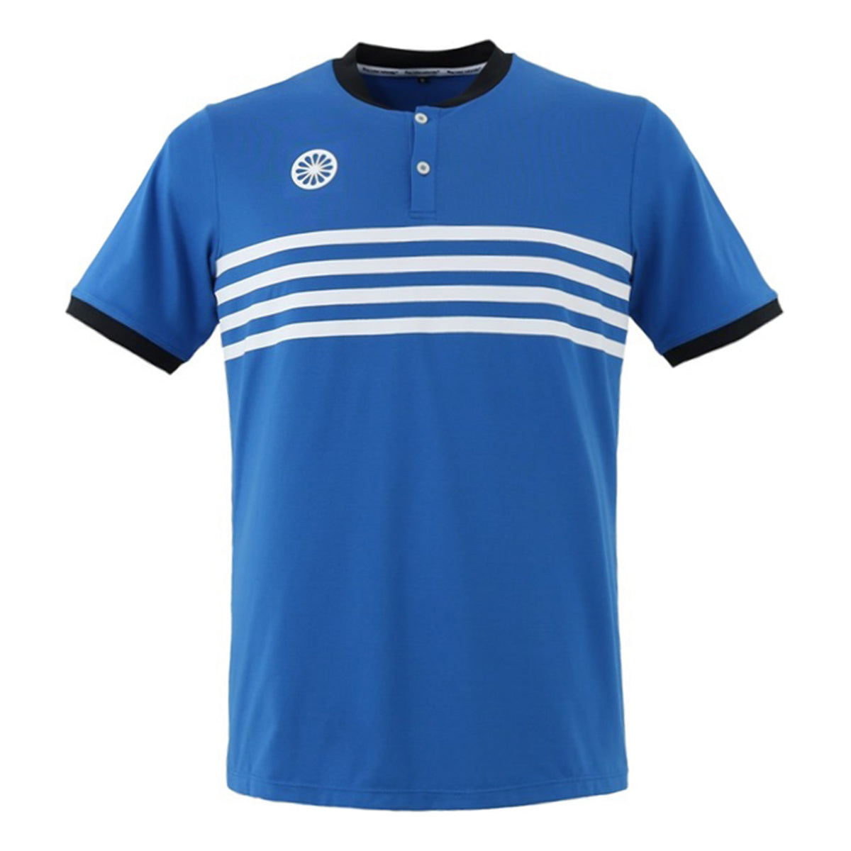 The Indian Maharadja Kadiri Men Striped Button T-Shirt Men - blue,