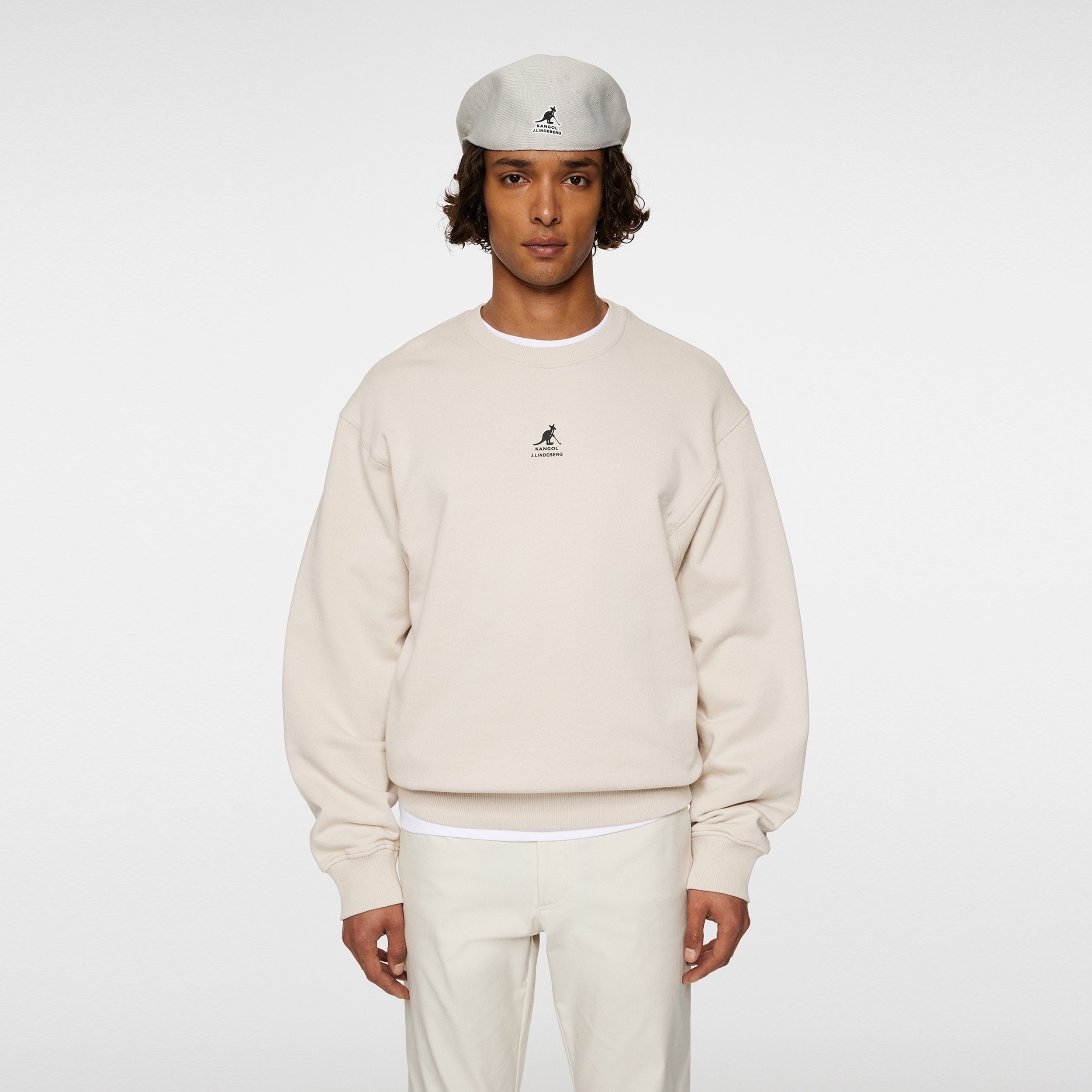 JLindeberg Kangol Roberto Sweatshirt Men-Cream