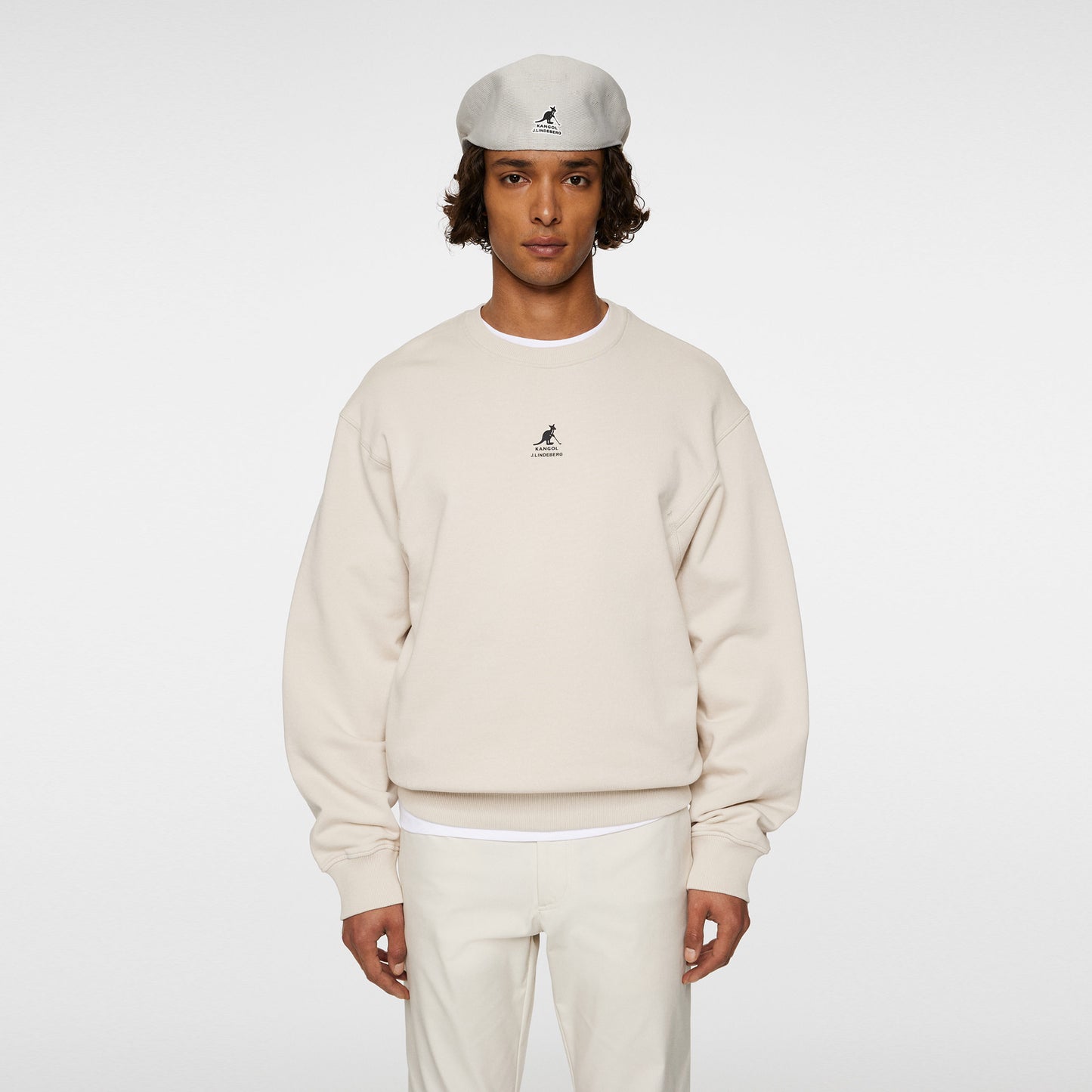JLindeberg Kangol Roberto Sweatshirt Herren-Creme
