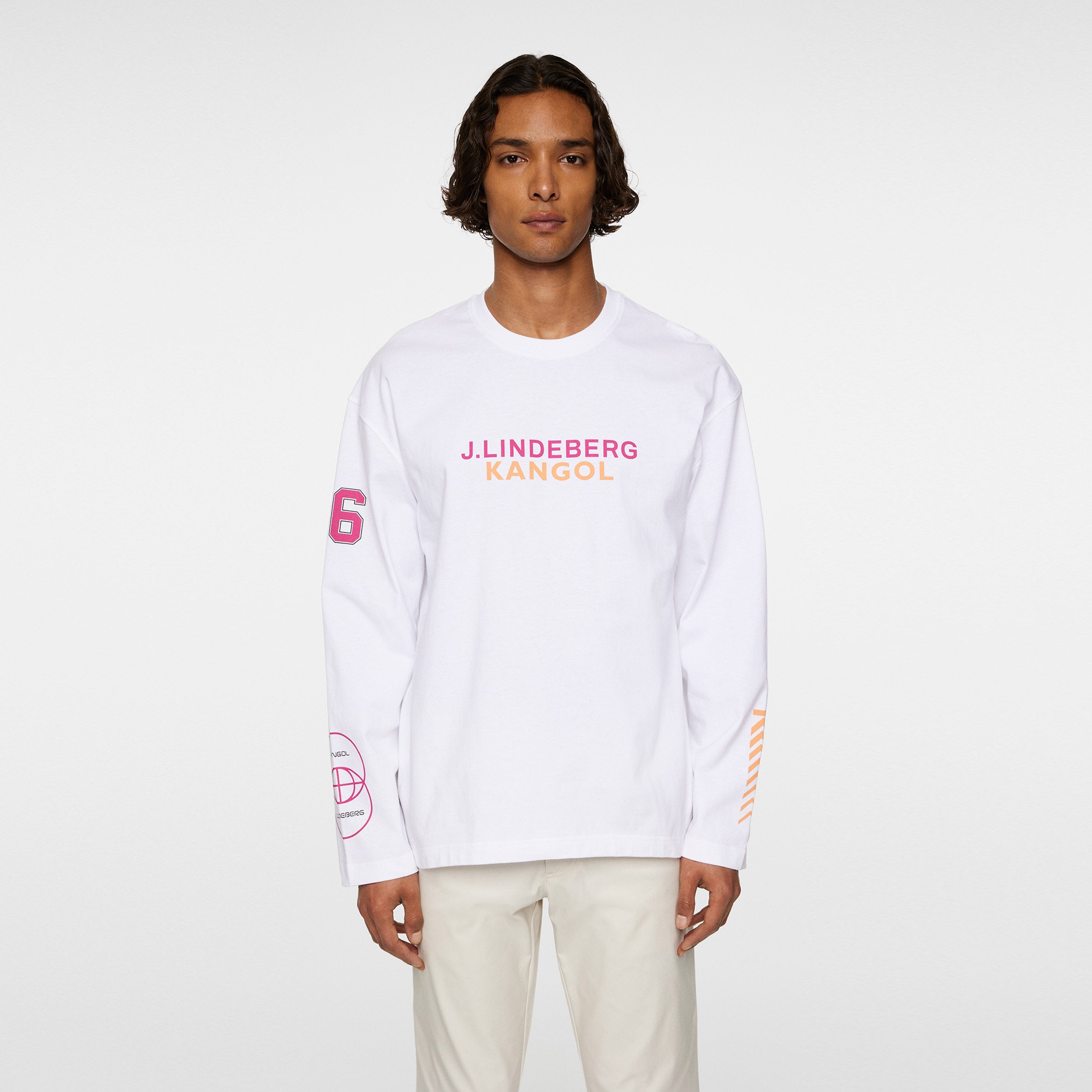 JLindeberg Kangol Davie Long Sleeve Men-White
