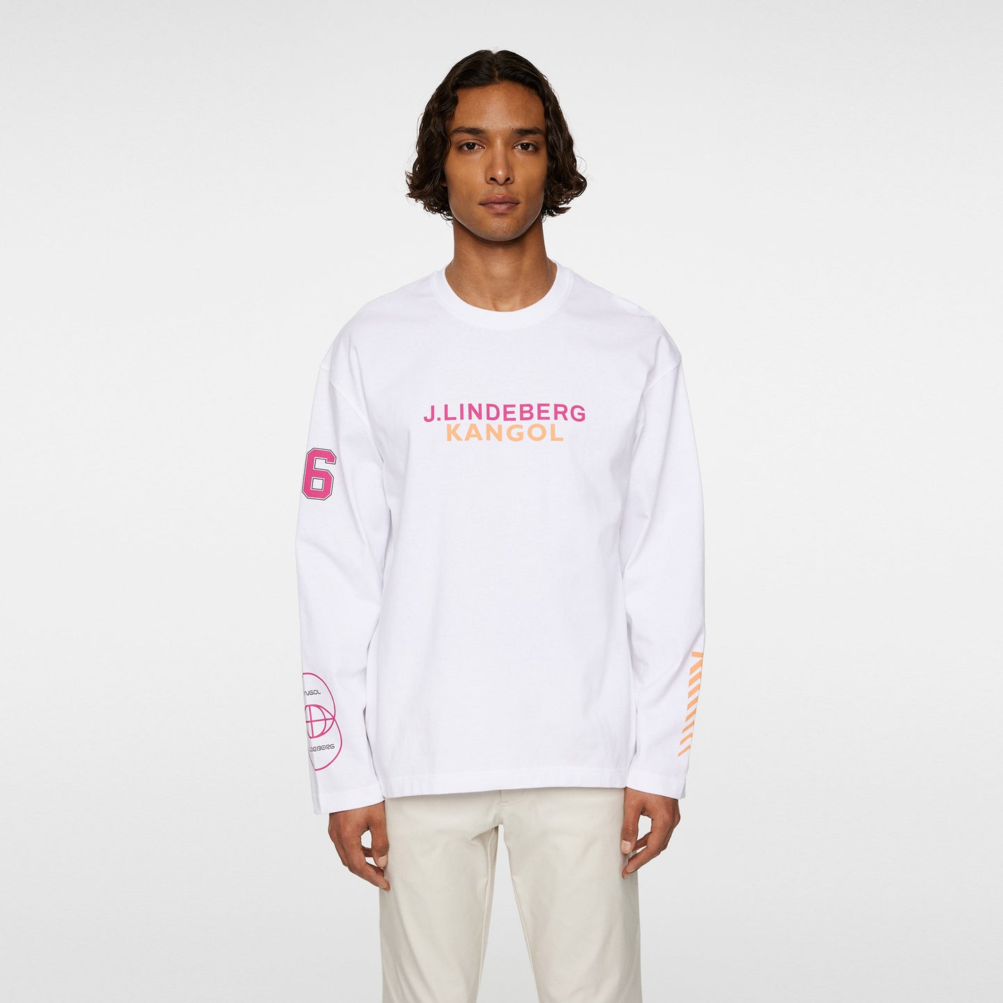 JLindeberg Kangol Davie Longsleeve Herren-Weiß
