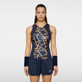 Miria Printed Tank-Top Damen-Dunkelblau,Orange
