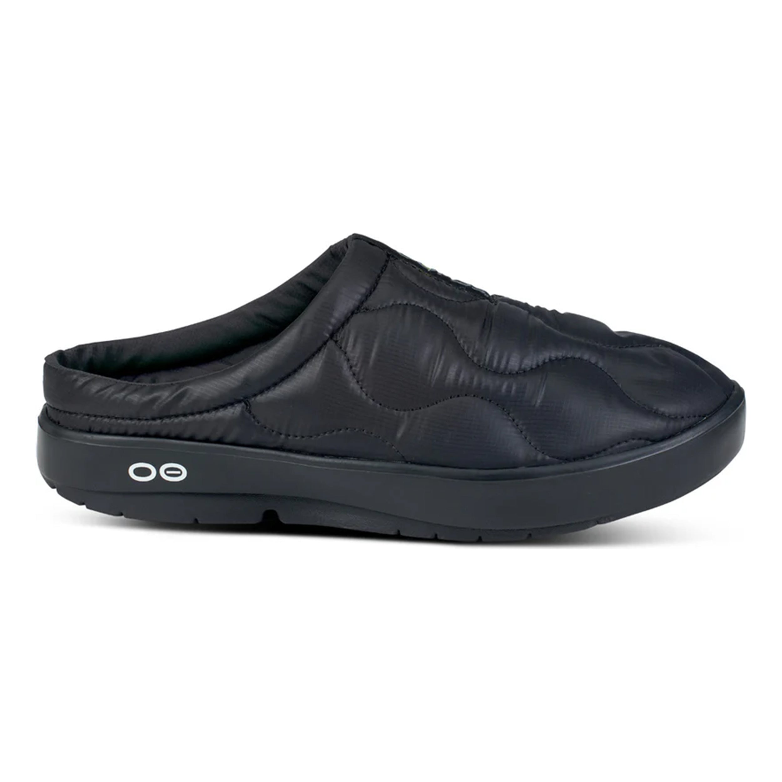 OOFOS Oocoozie Thermo Mule Recovery shoe Unisex - black, neon green