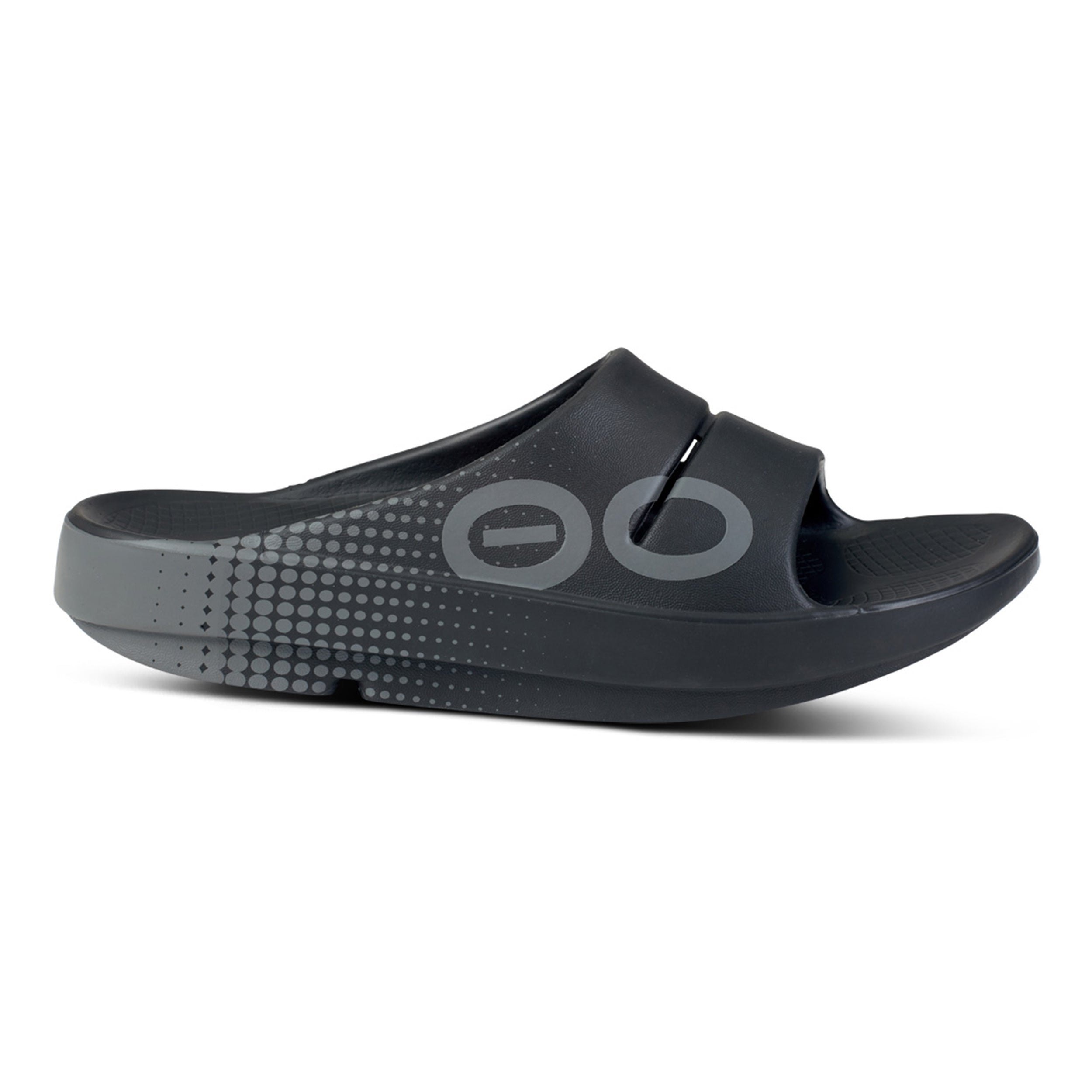 OOFOS Ooahh Sport Recovery shoe Unisex - dark grey, white
