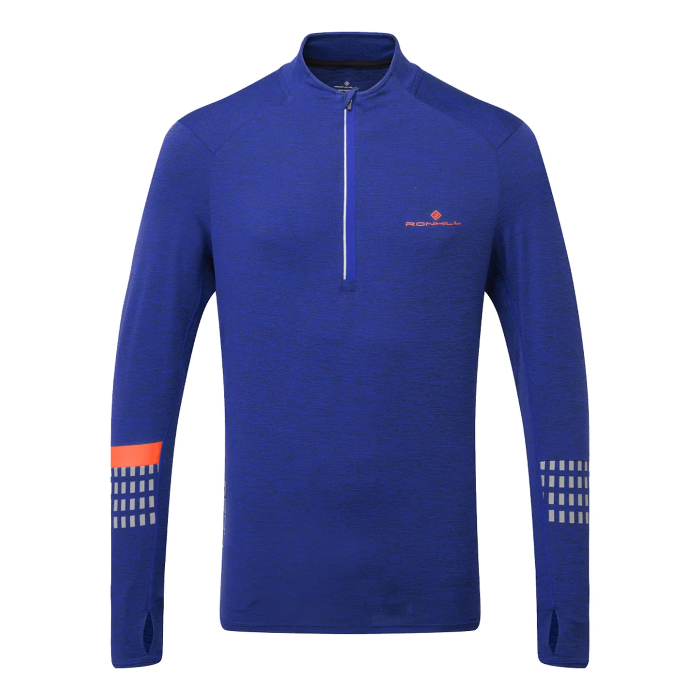Ronhill Tech Afterhours 1/2 Zip Running shirt Men - blue,