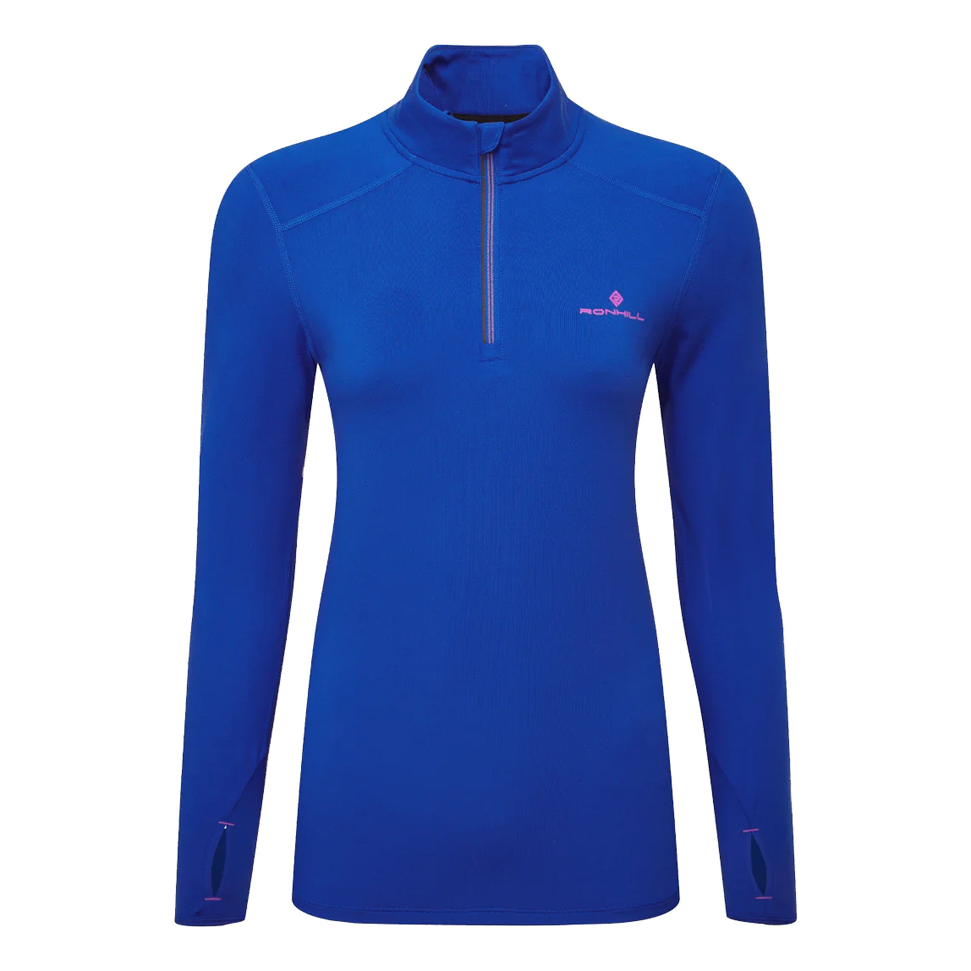 Ronhill Core Thermal 1/2 Zip Running Shirt Women-Blue