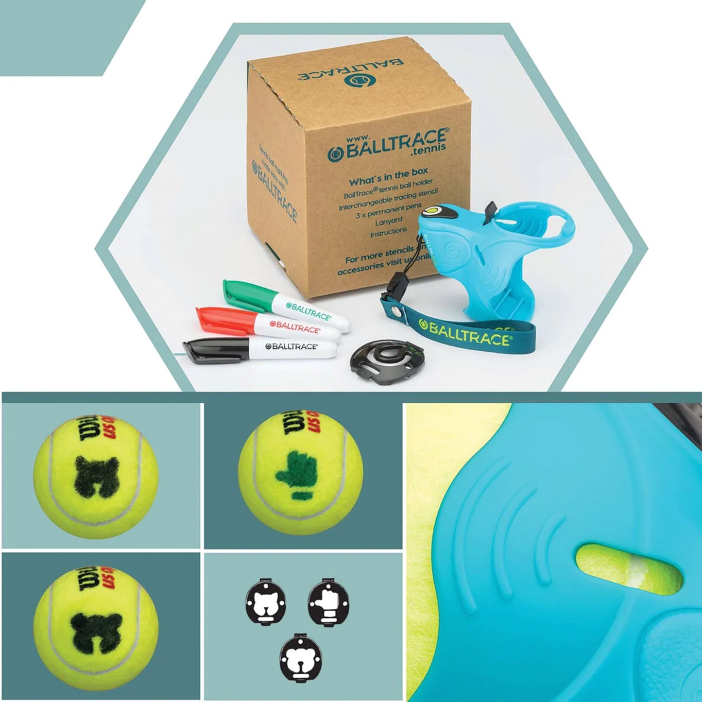 BallTrace Paws & Thumbs Ballmarker-Blau