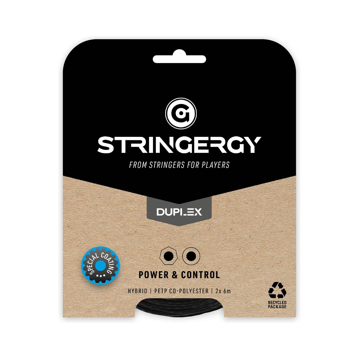 Stringergy Duplex String Set 2x 6m-Black,Black