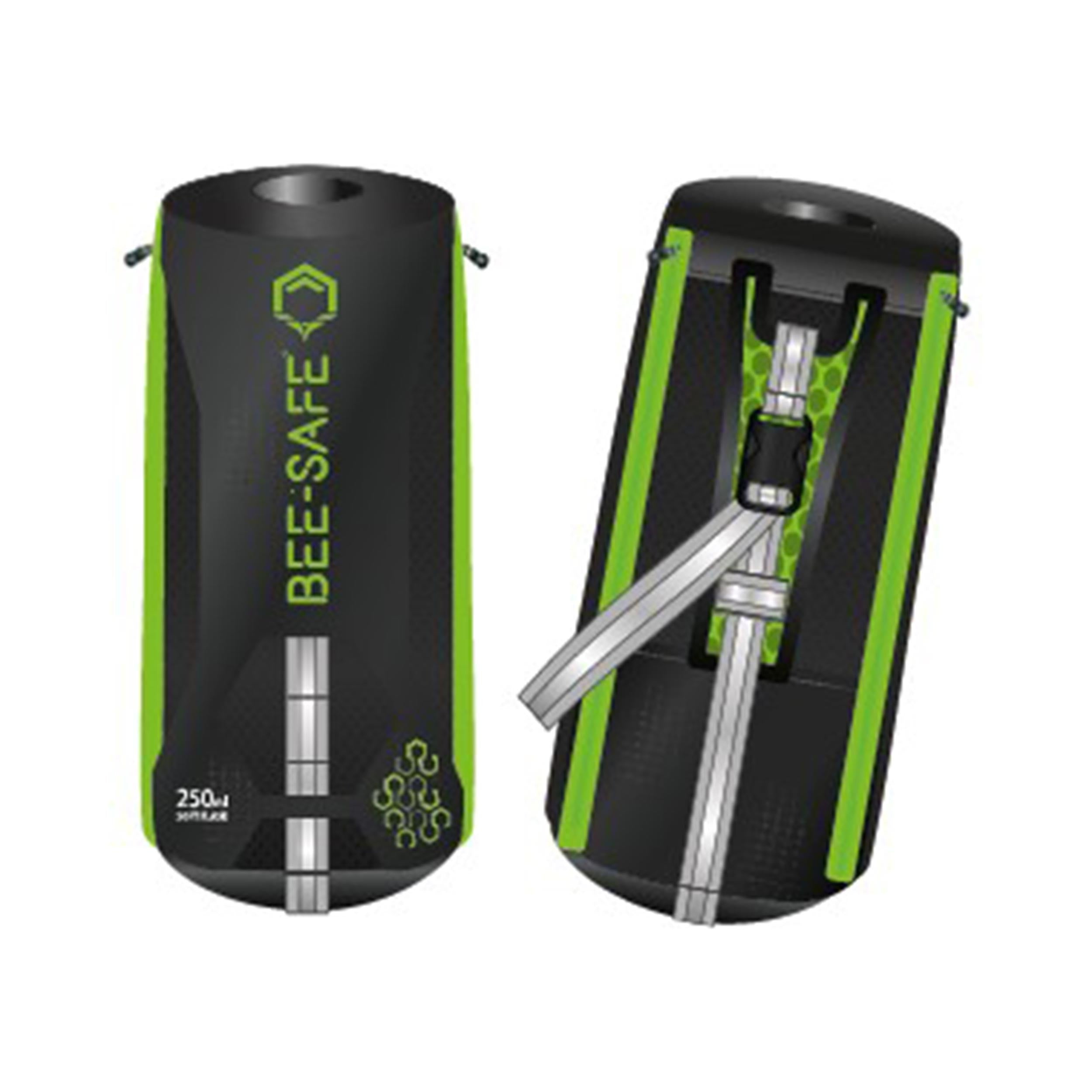 Bee-Safe Handbag (excl. 250 Ml) Belt-Black,Lime