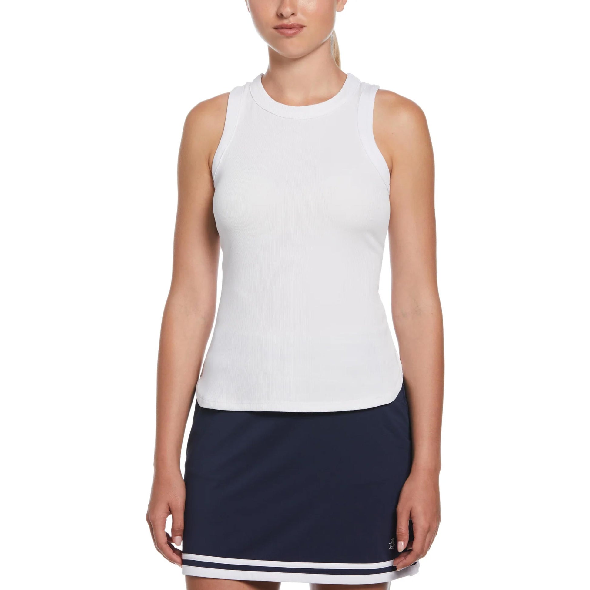 Original Penguin Rib Tank Top Women-White