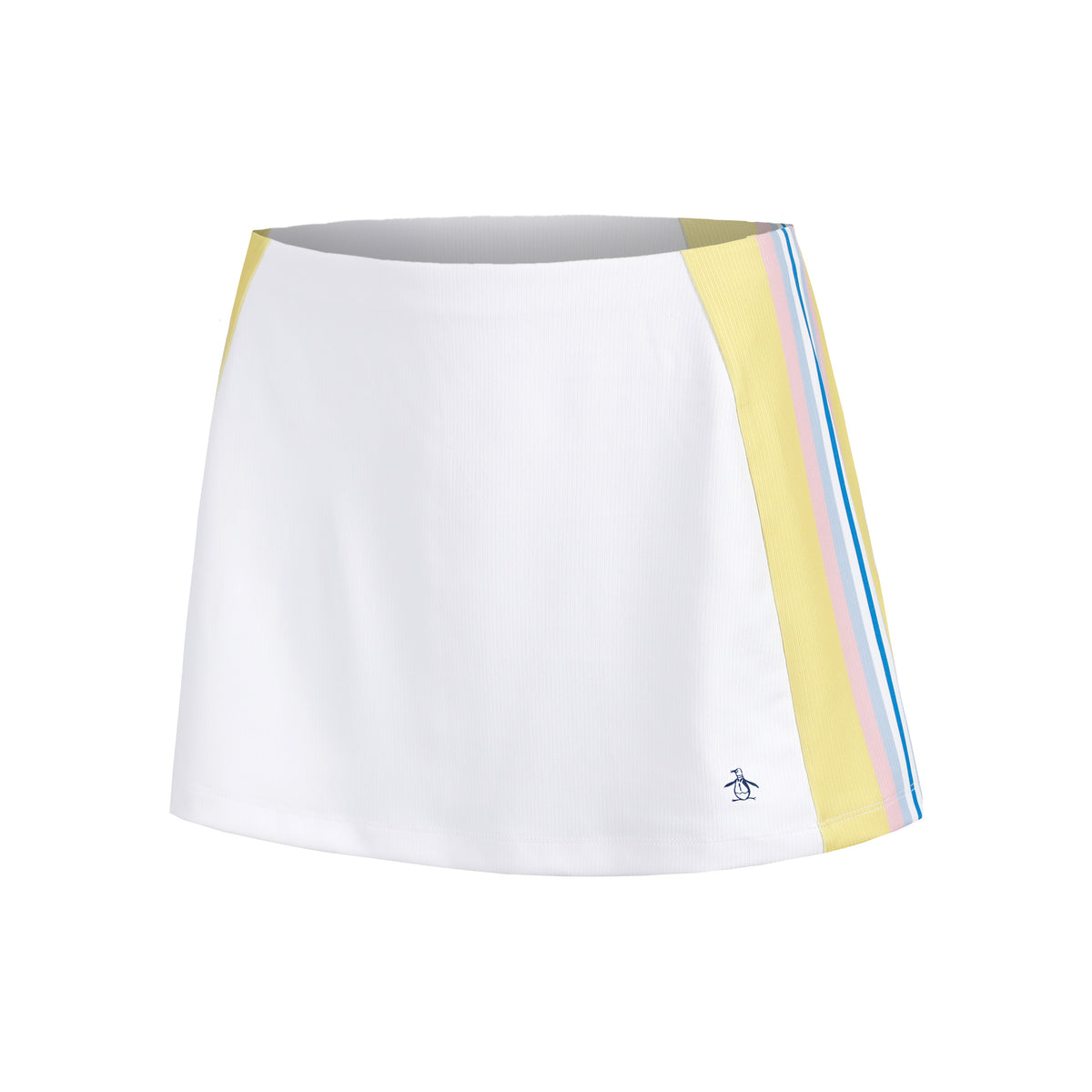 Original Penguin Side Striped Ribbed Skirt Women-White