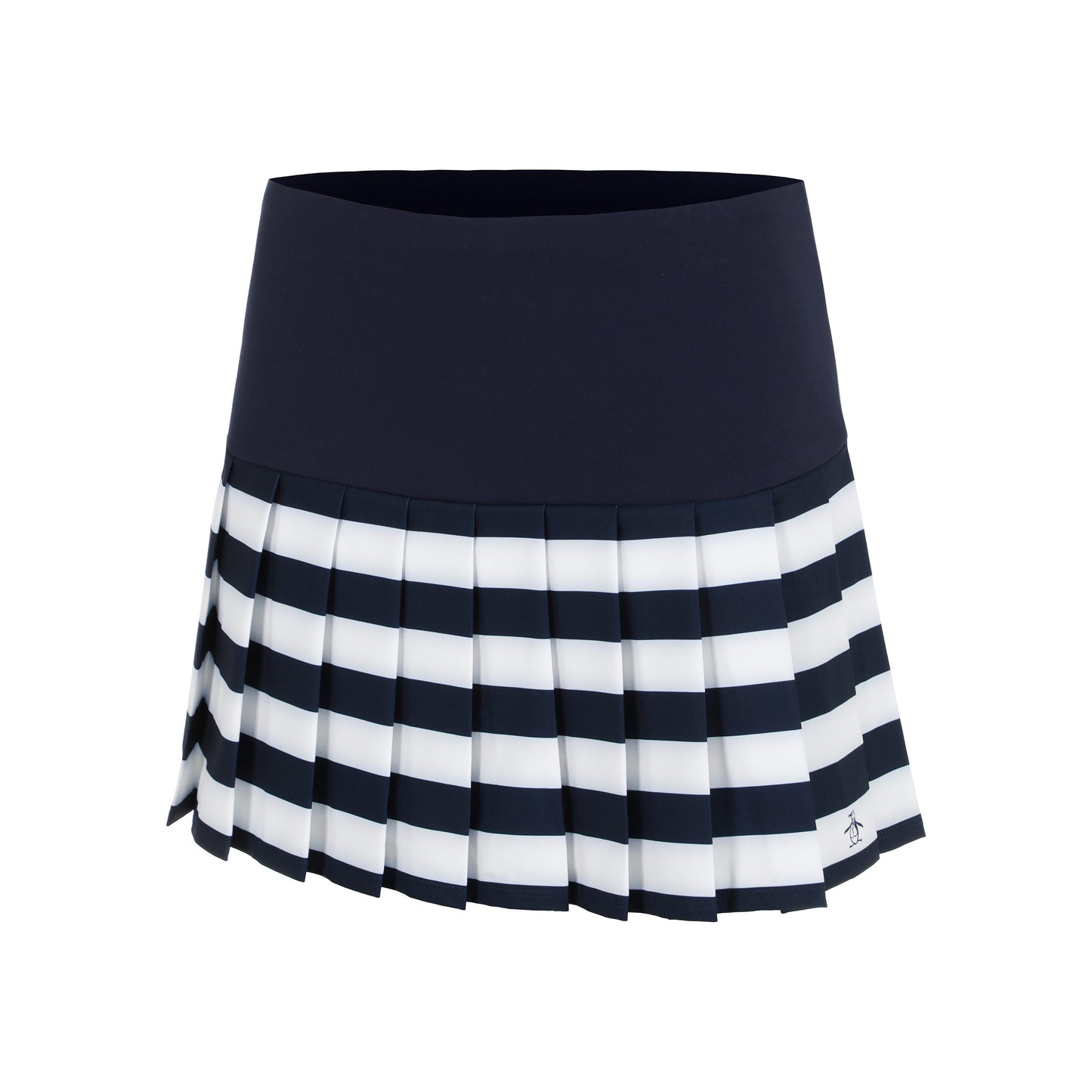 Original Penguin Striped Pleated Skirt Women-Dark Blue
