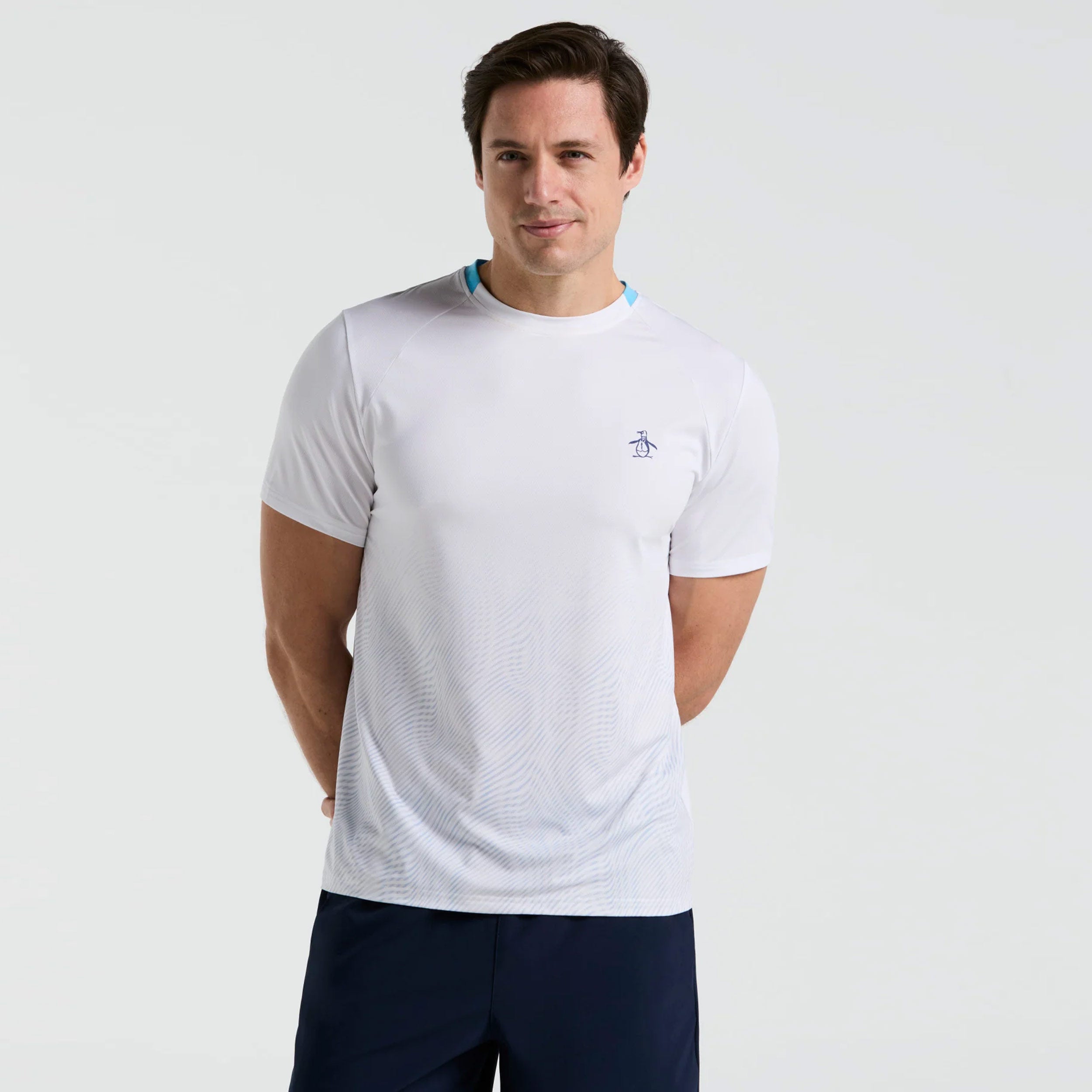 Original Penguin Performance Ombre T-Shirt Herren-Weiß