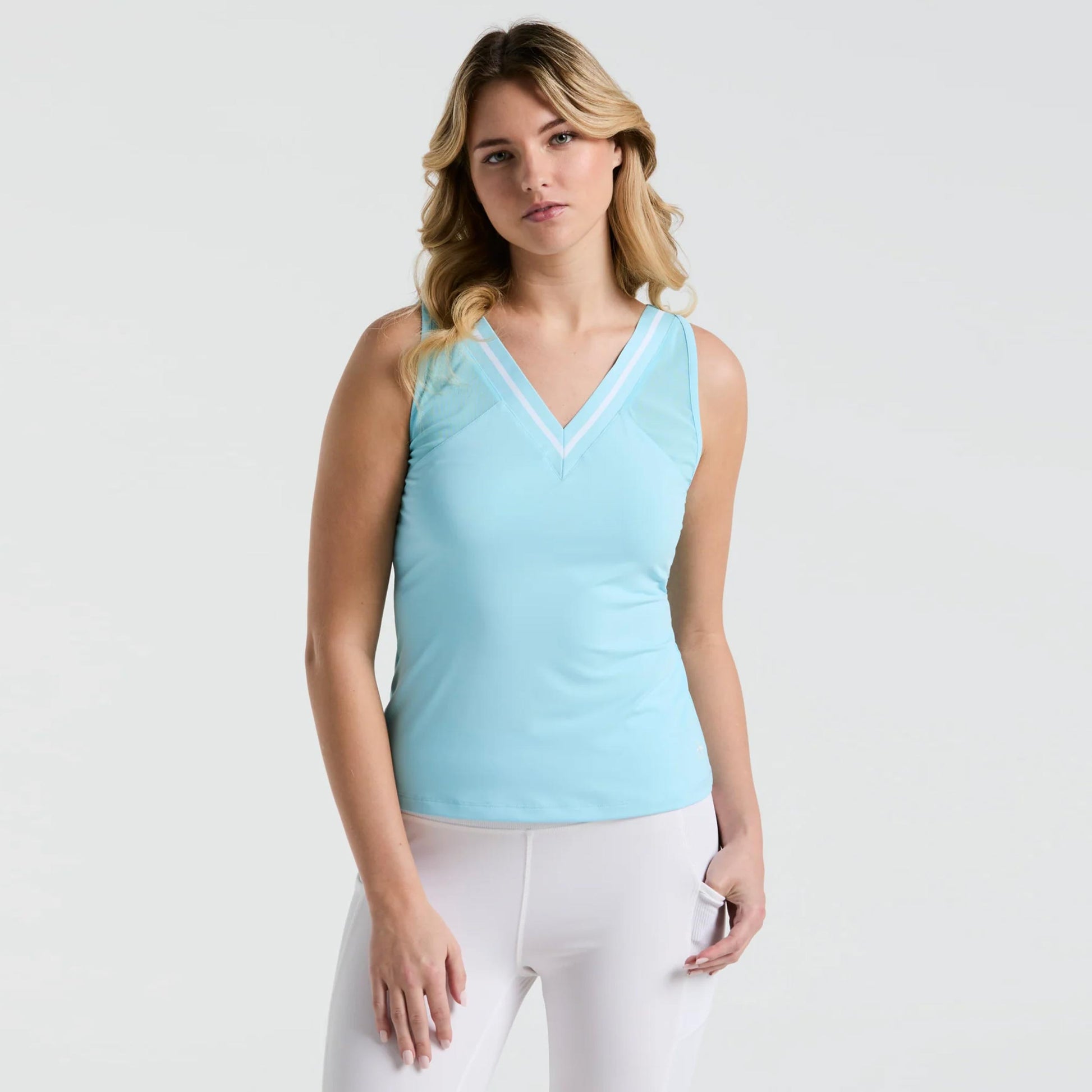 Original Penguin Colorblock Tank-Top Damen-Hellblau