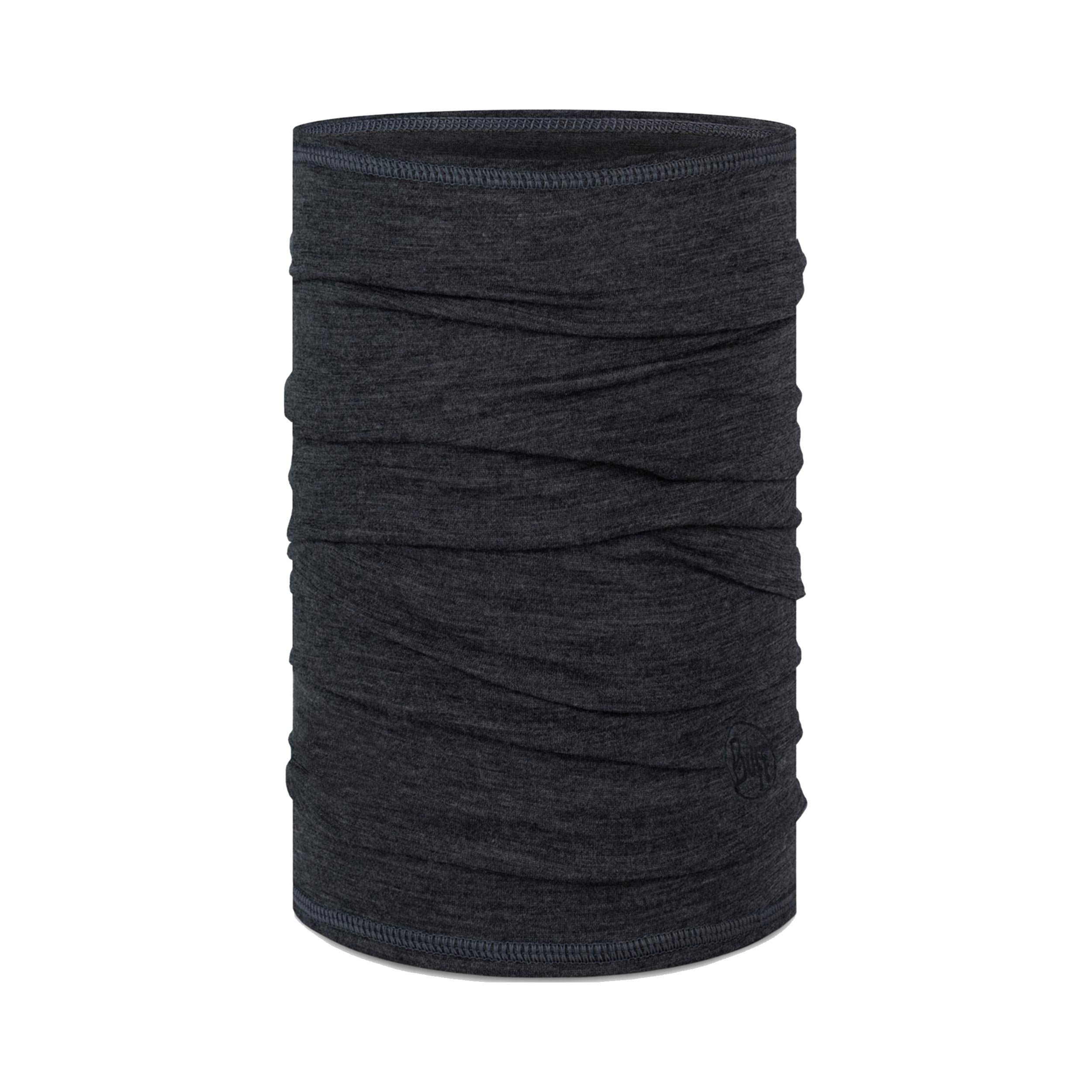 Buff Merino Lightweight Tube Scarf-Grey