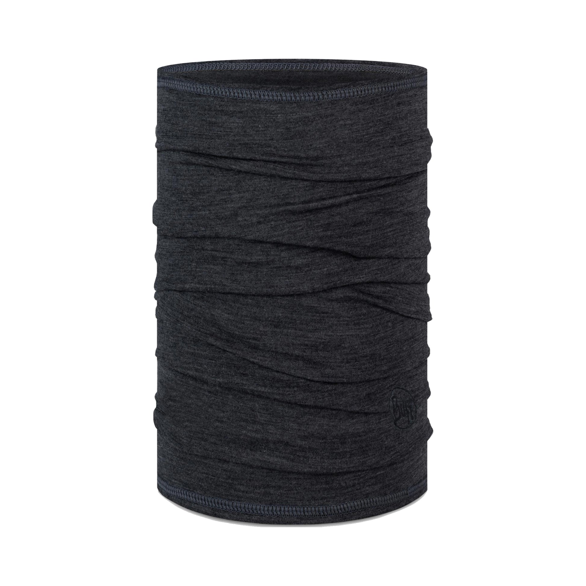 Buff Merino Lightweight Tube Scarf-Grey