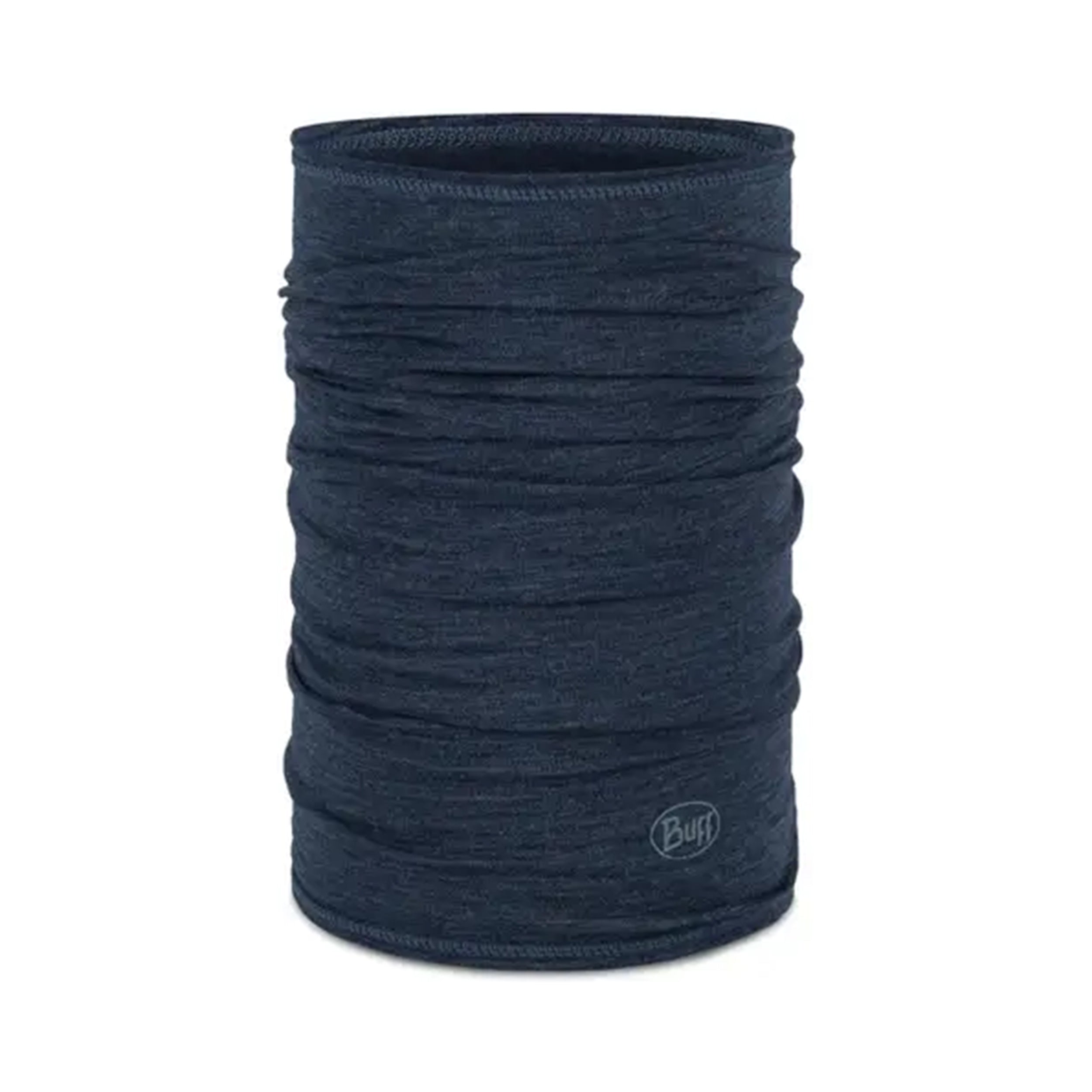 Buff Merino Lightweight Tube scarf -dark blue