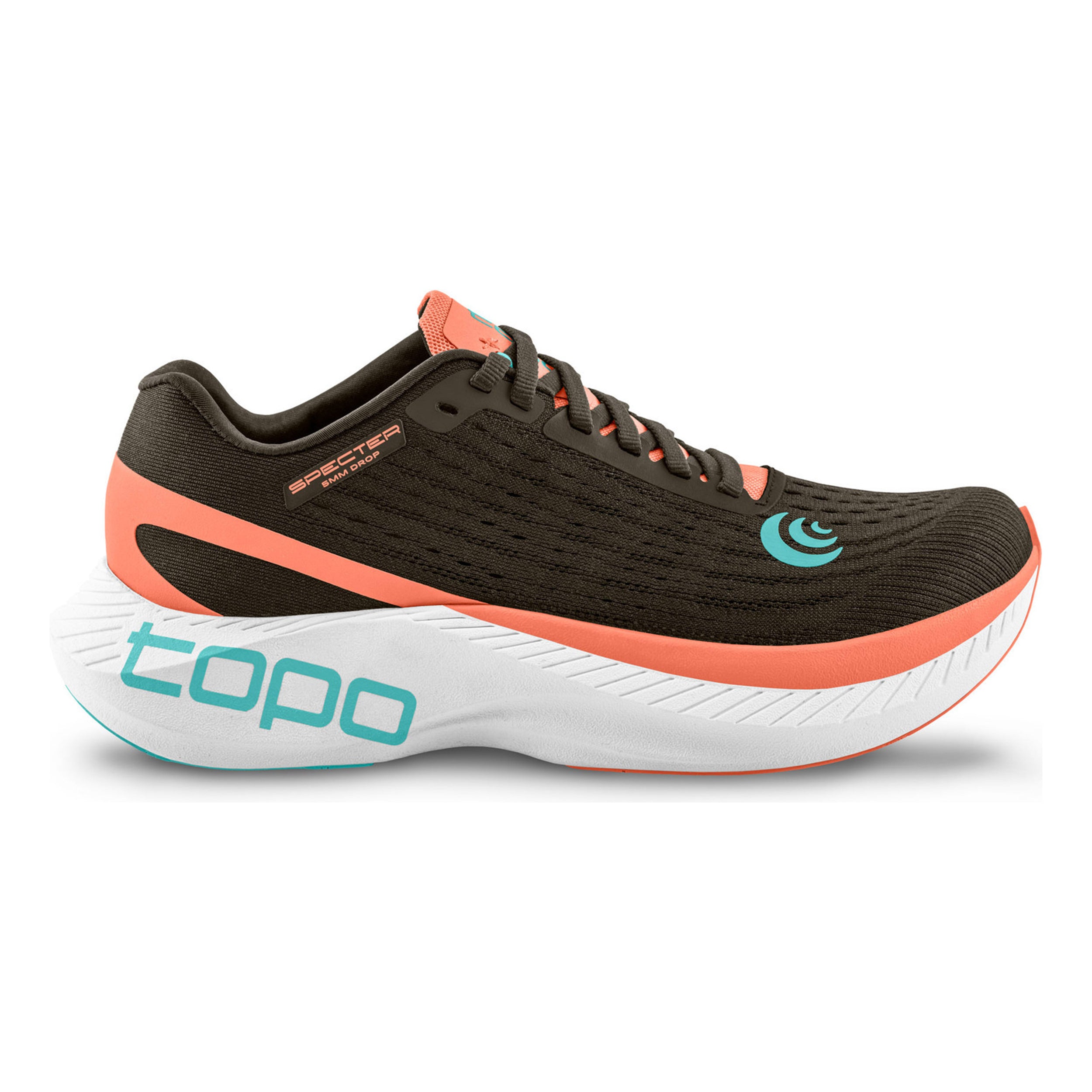 TOPO ATHLETIC Specter Competition Running Shoe Women-Black,Beige