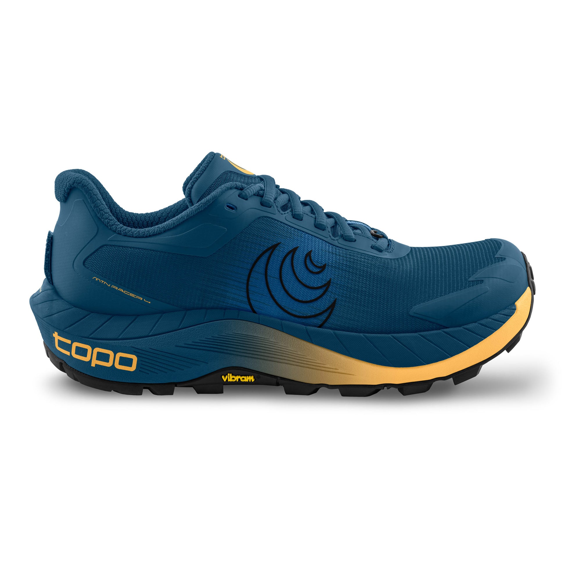 TOPO ATHLETIC MTN Racer 4 Trail running shoe Men - dark blue, orange
