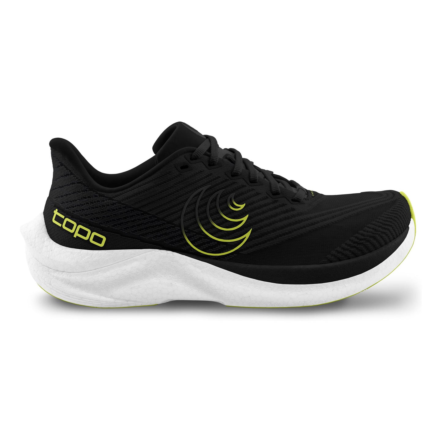 TOPO ATHLETIC Cyclone 3 Competition Running Shoe Men-Black,Lime