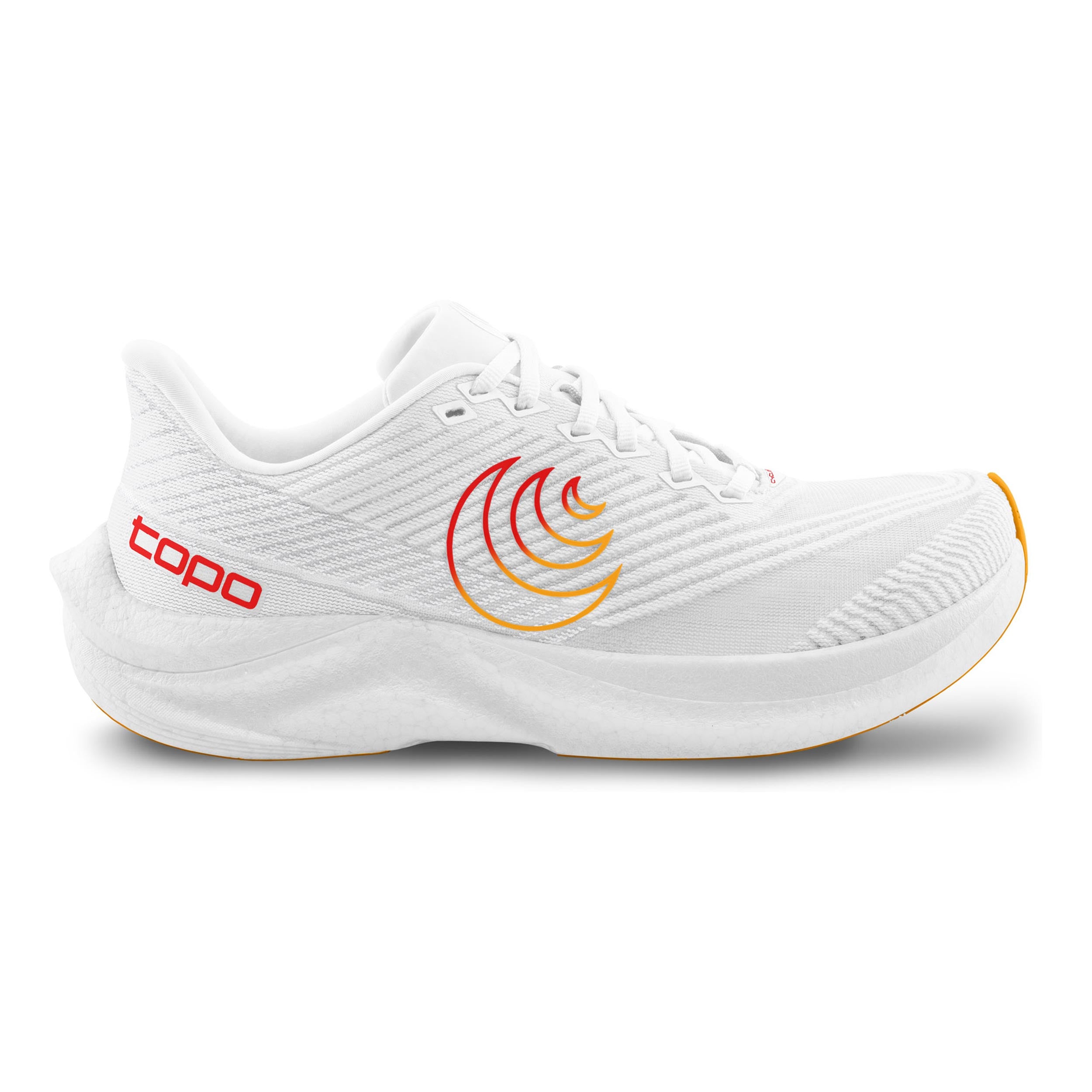 TOPO ATHLETIC Cyclone 3 Competition Running Shoe Women-White,Red