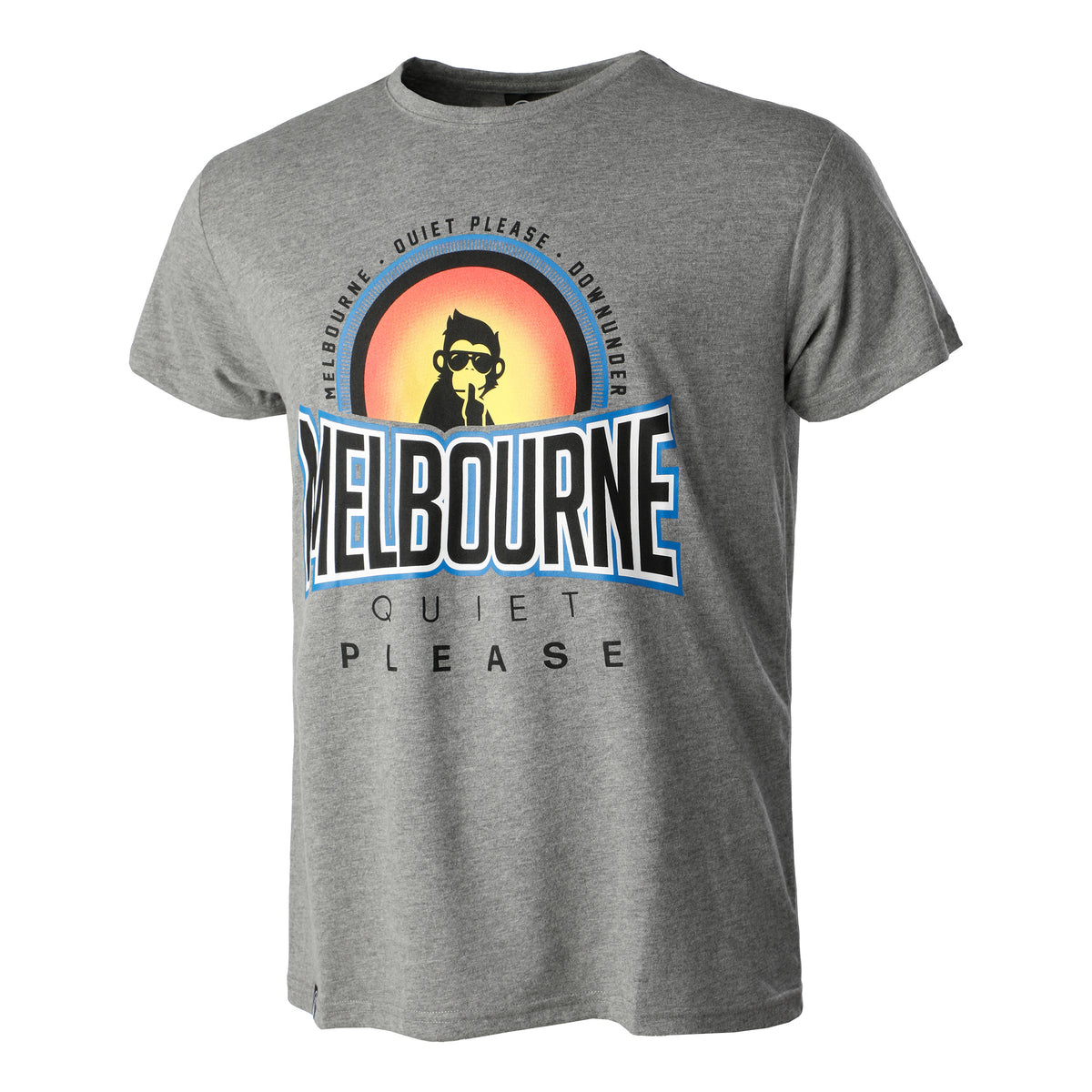 Quiet Please Melbourne Sunrise T-Shirt Men - grey, multicoloured