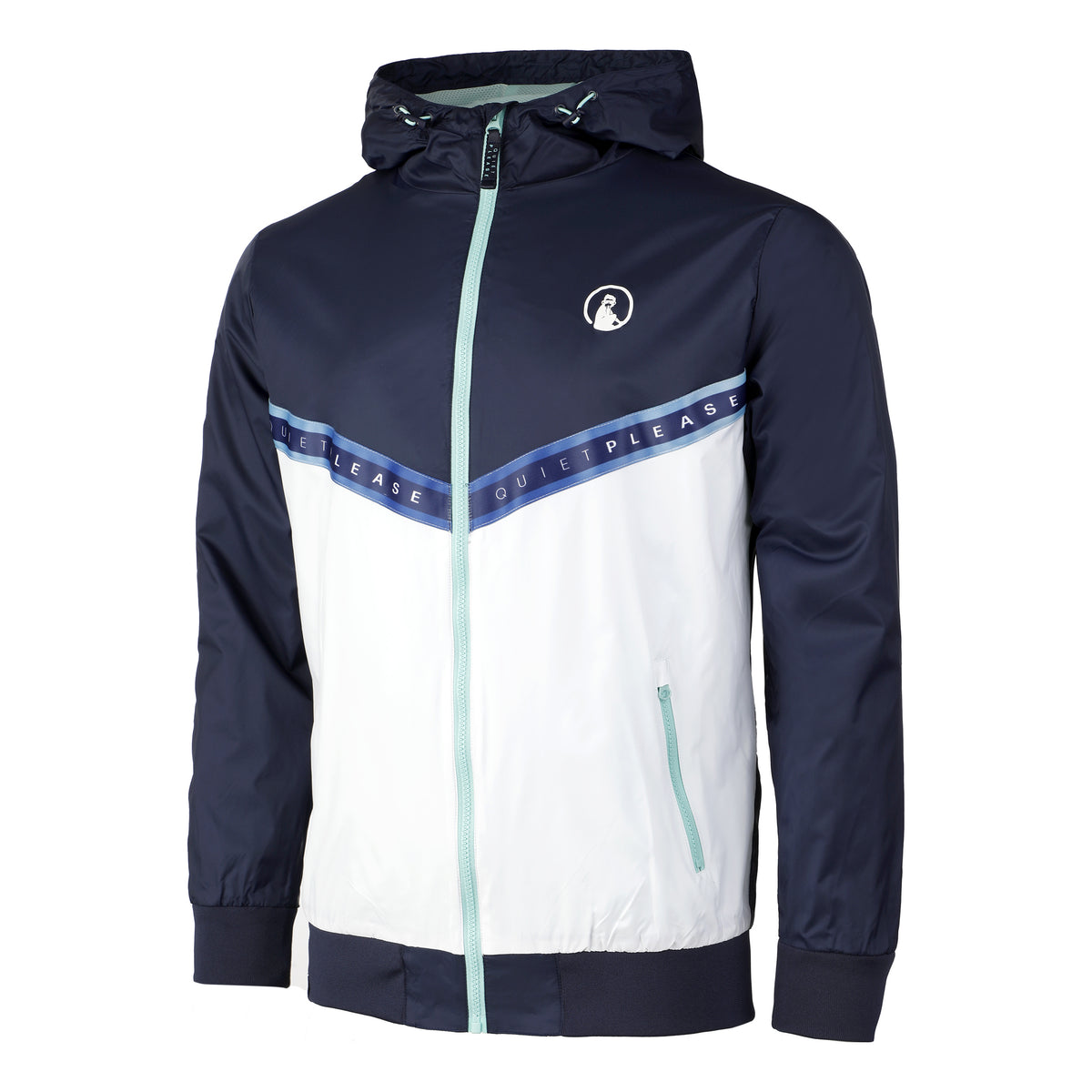 Quiet Please Tweener Rainbow Windbreaker Training jacket Men - blue, white