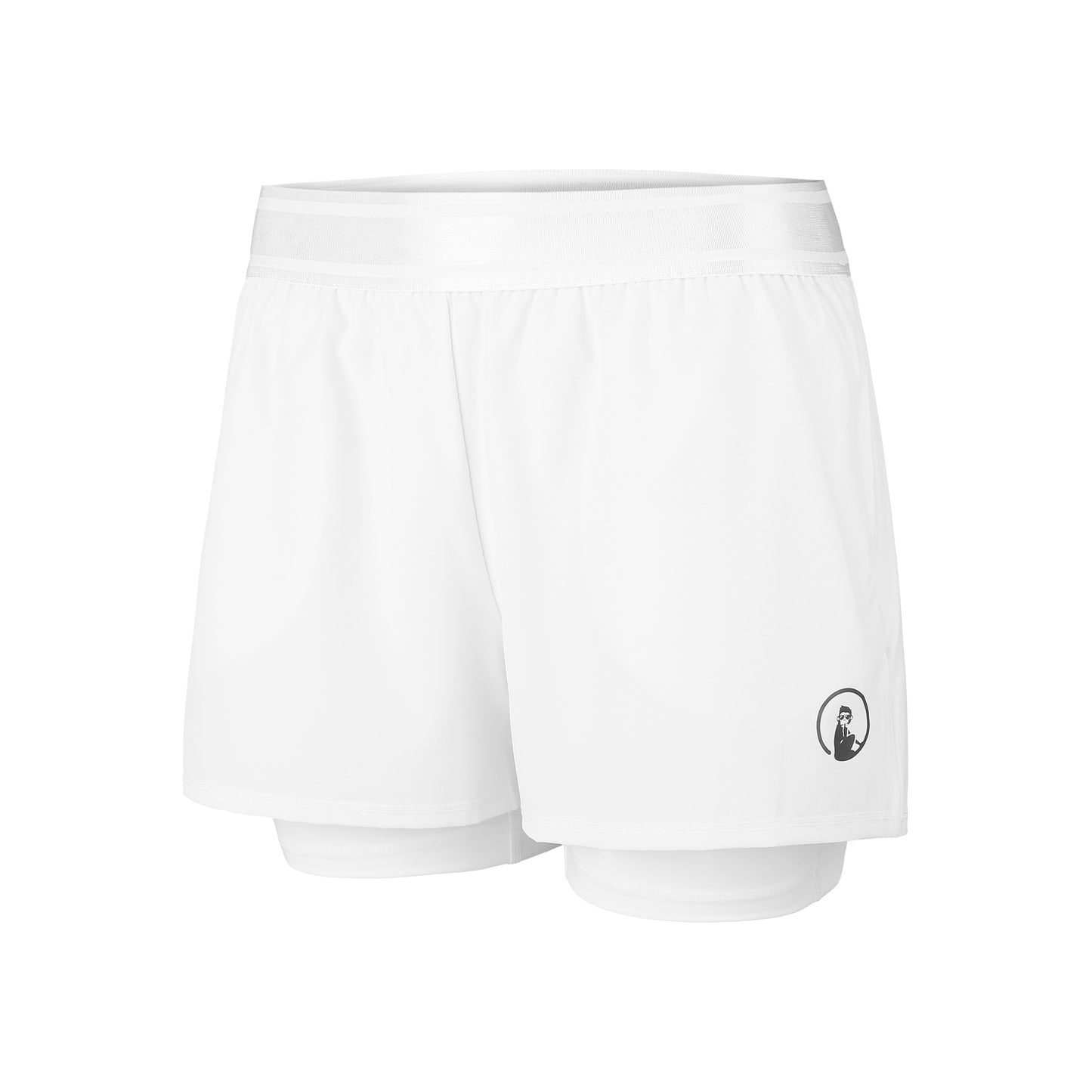 Quiet Please Point 2in1 Shorts Damen-Weiß