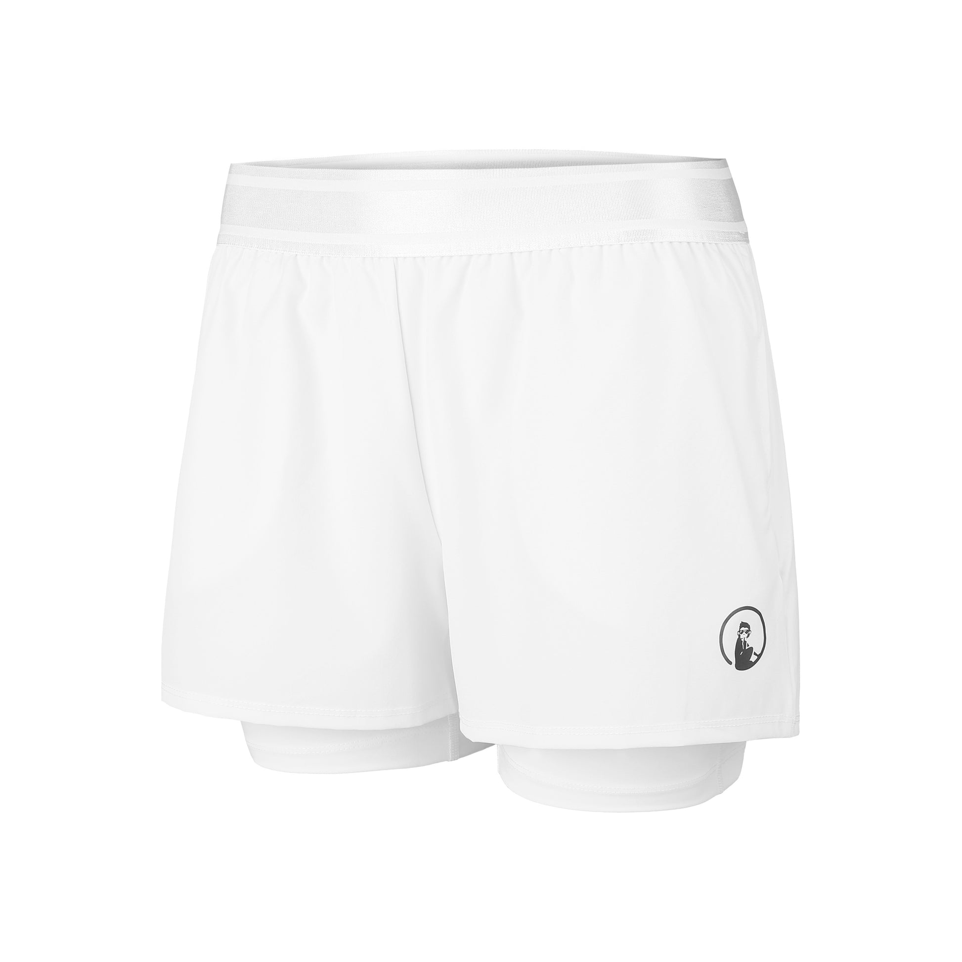 Quiet Please Point 2in1 Shorts Damen-Weiß