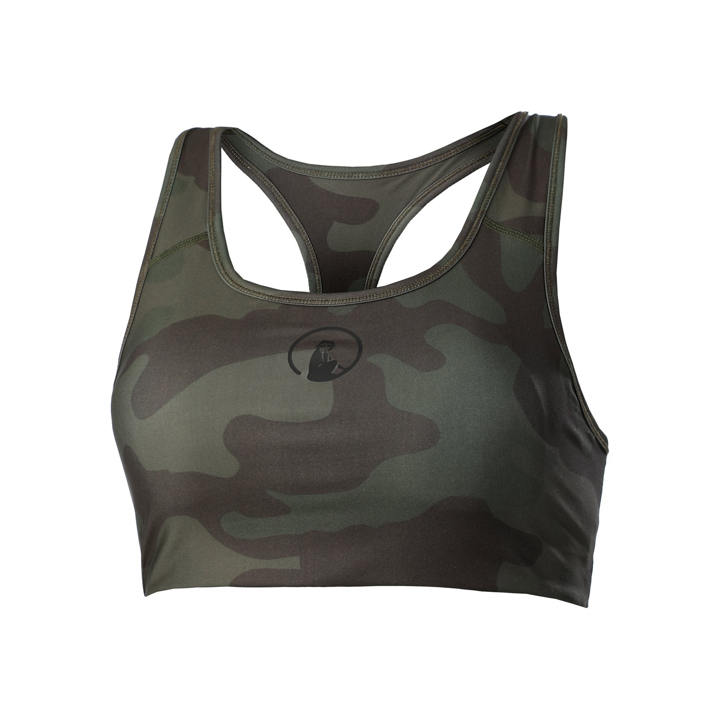 Quiet Please Love Padded Sport-BH Damen - oliv, khaki