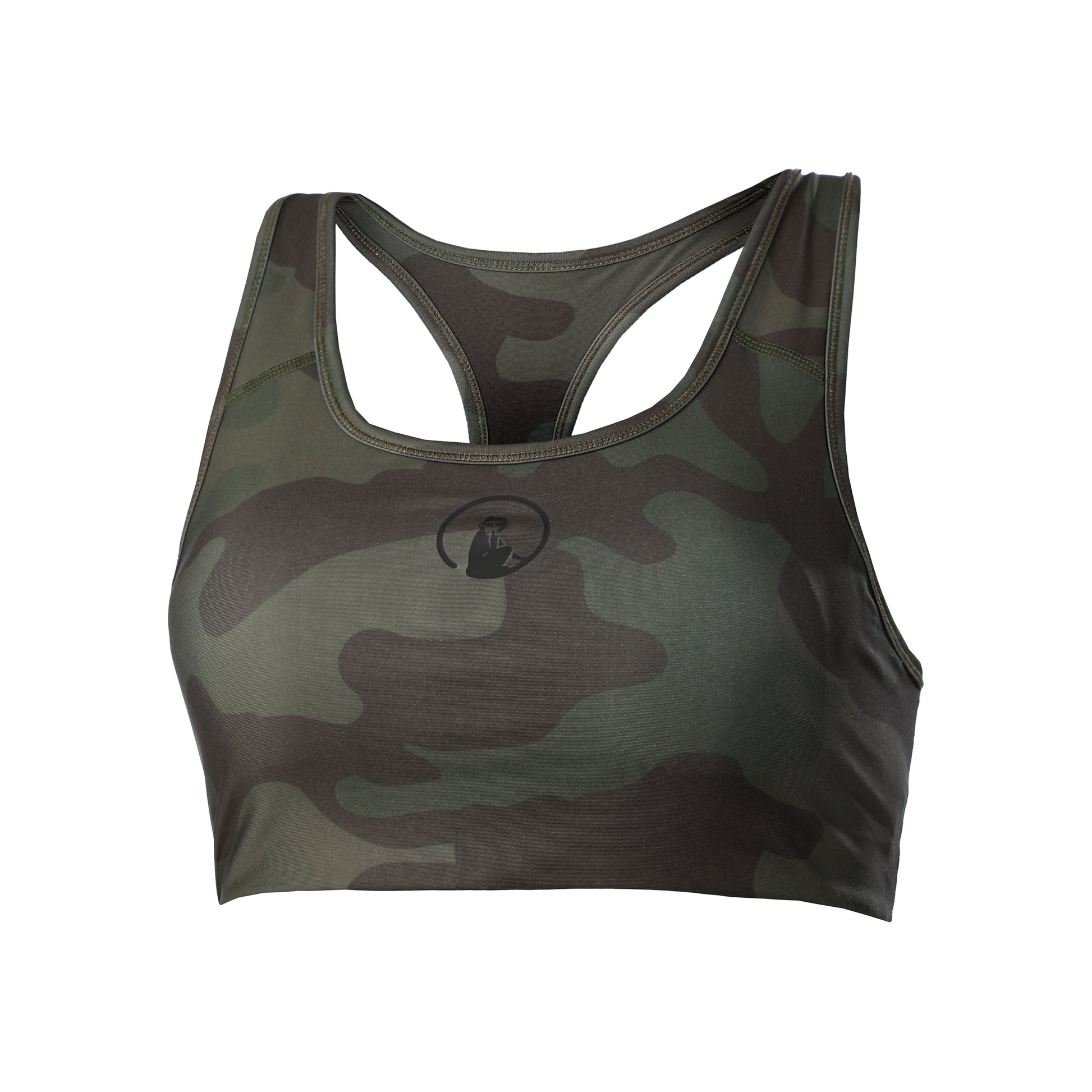 Quiet Please Love Padded Sport-BH Damen - oliv, khaki